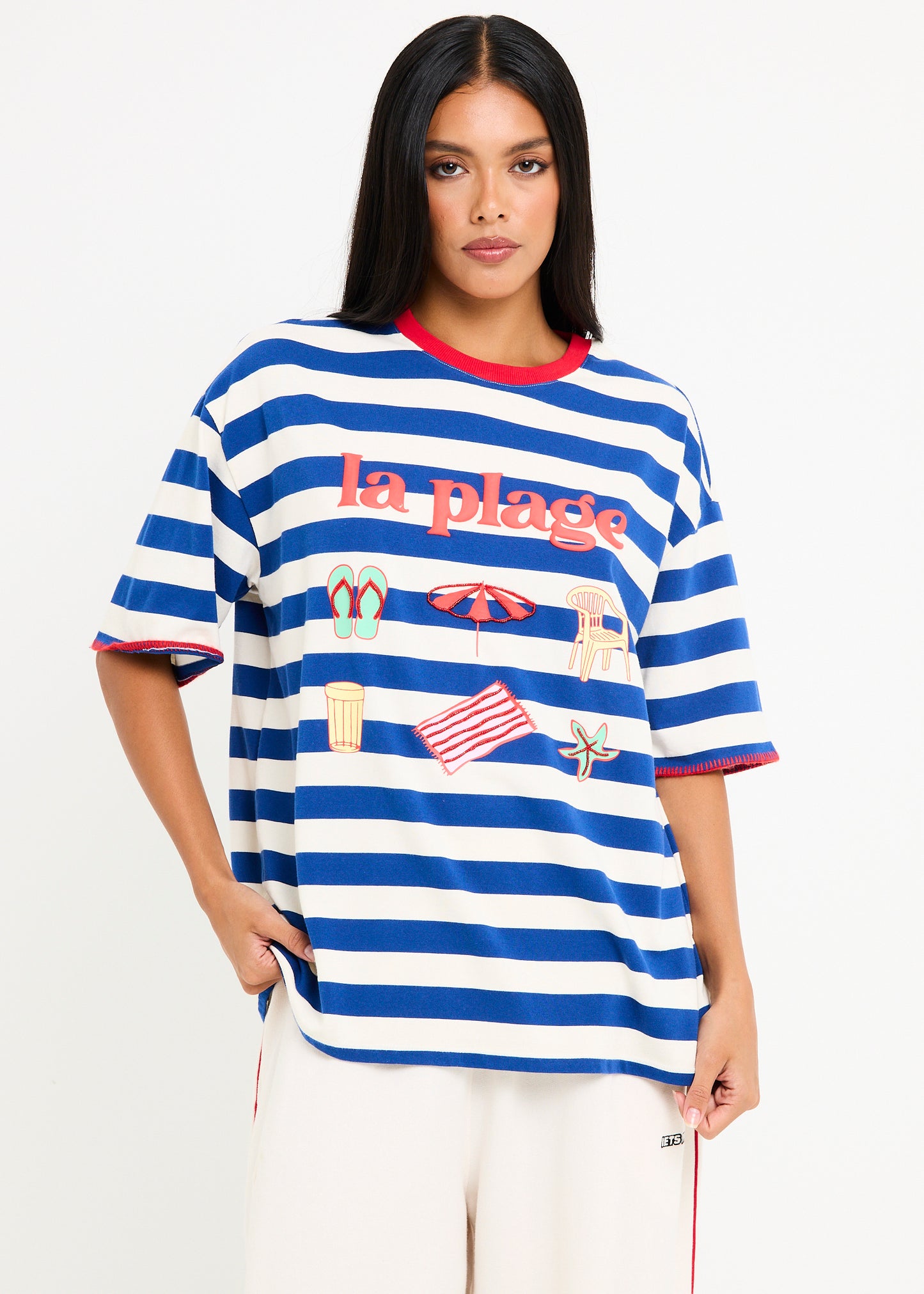 La Plage Stripe Short Sleeve T-Shirt