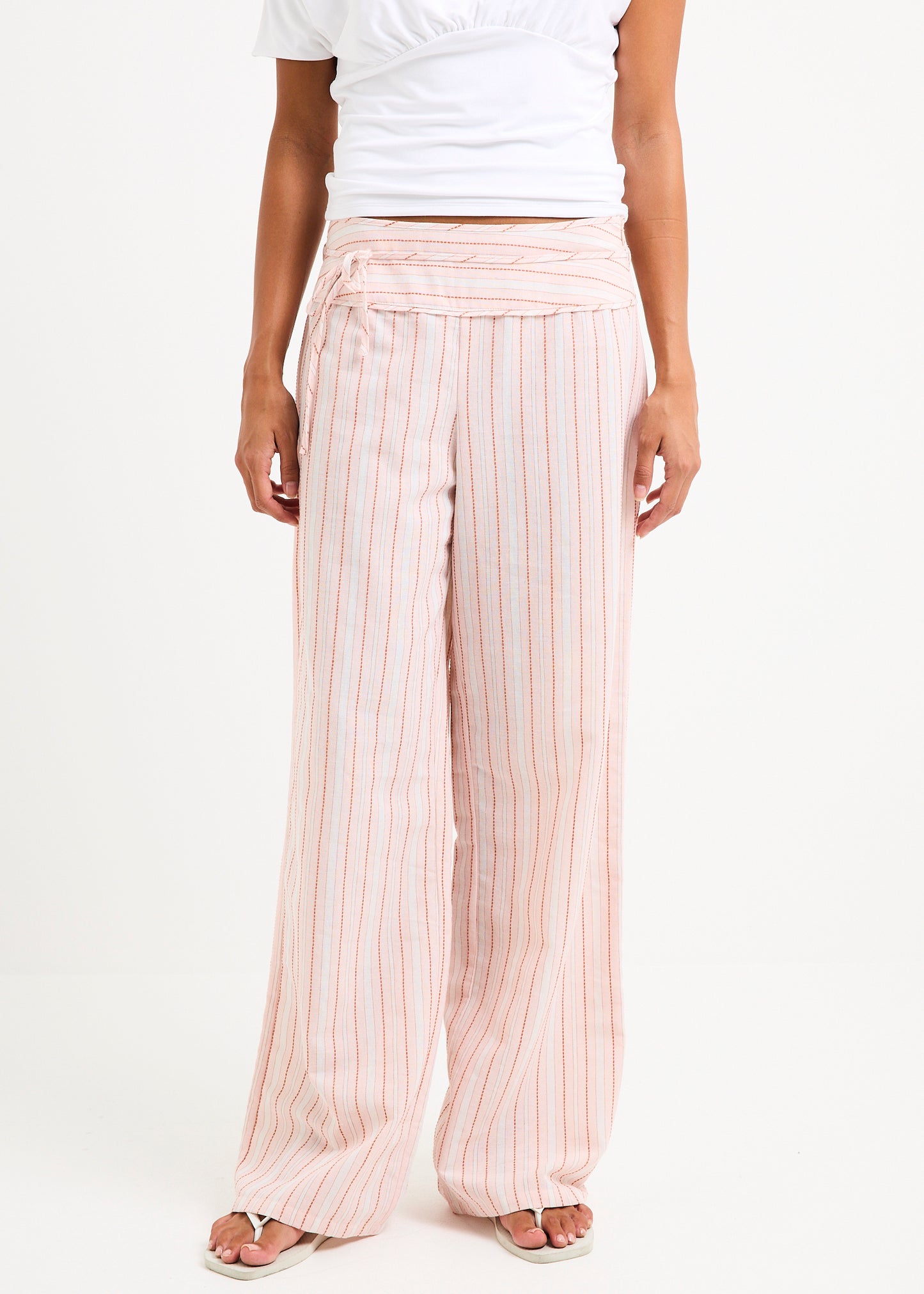 Ines Stripes Low Rise Pants