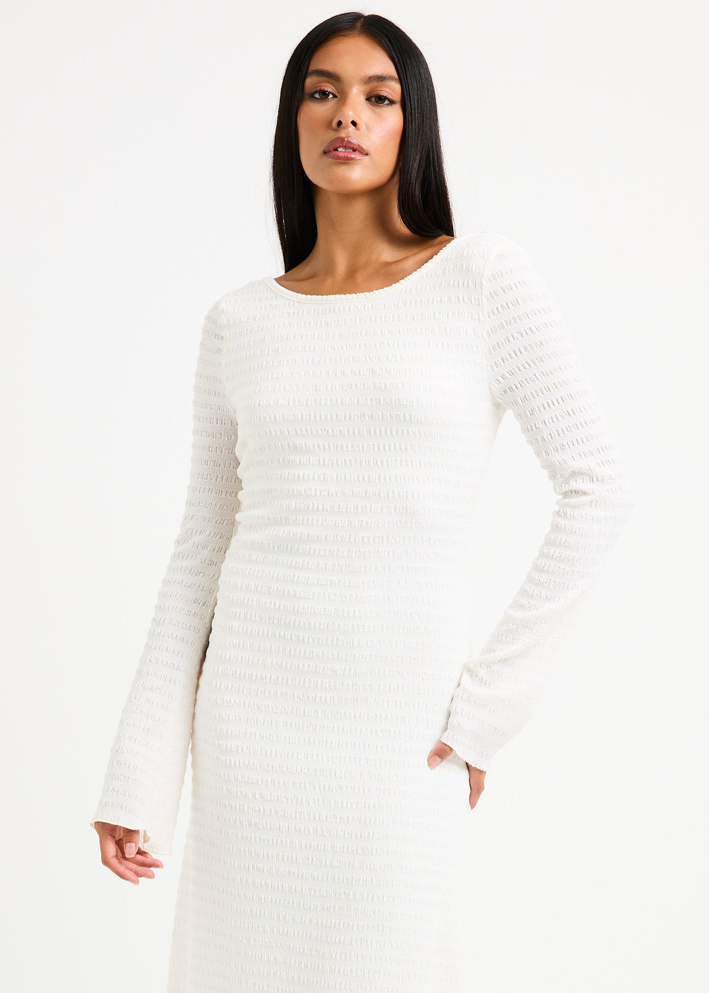 Havana Knit Long Sleeve Dress