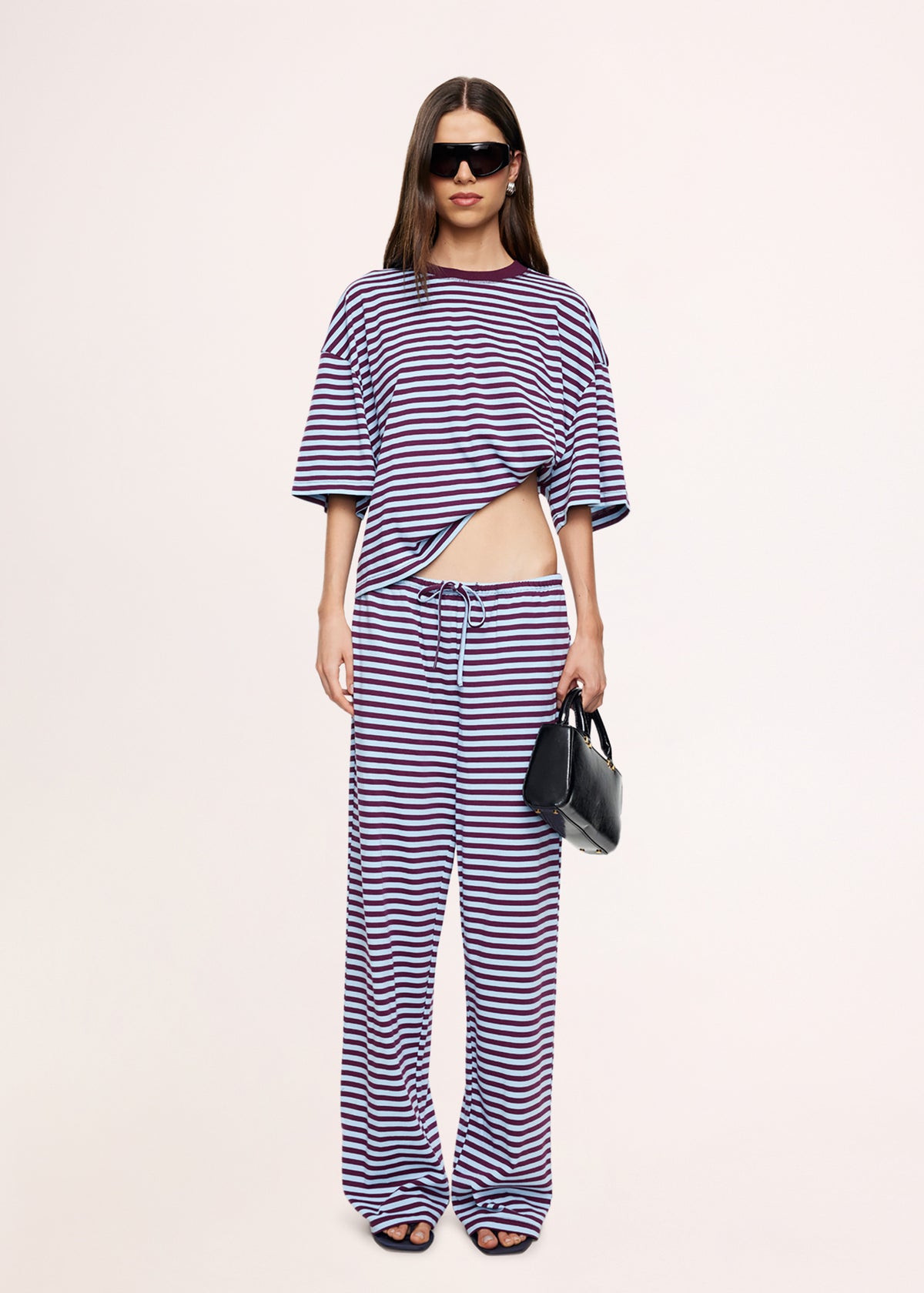 Bloom Pants EGGPLANT SEA STRIPE