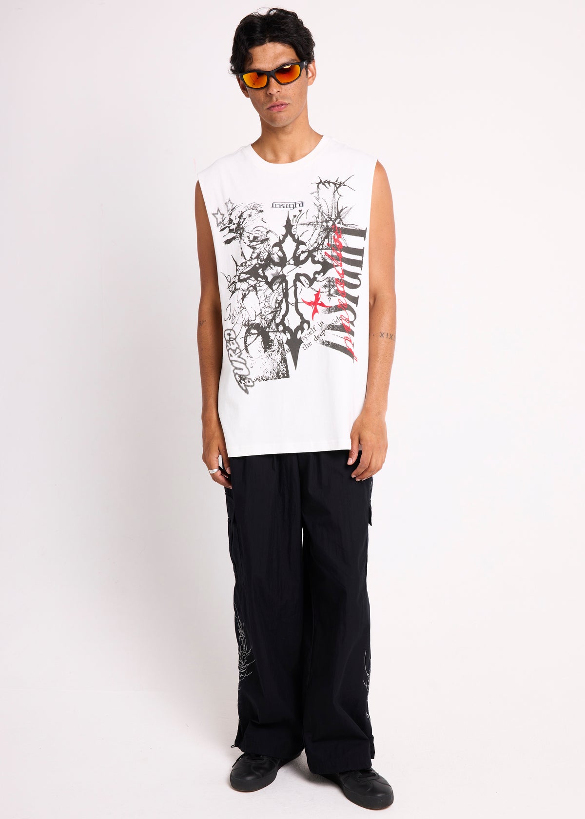 Chalice Muscle Tank WHITE