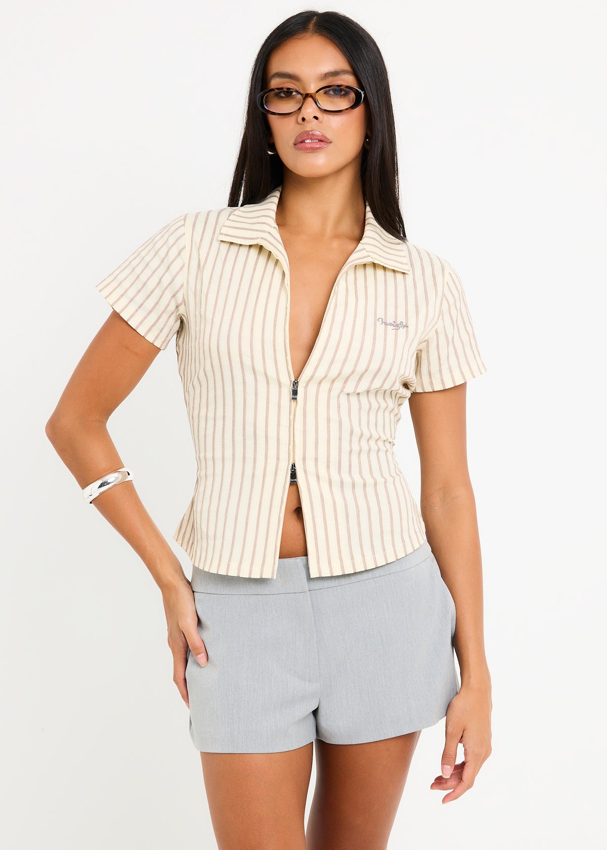 Yates Short Sleeve Shirt BUTTER STRIPE