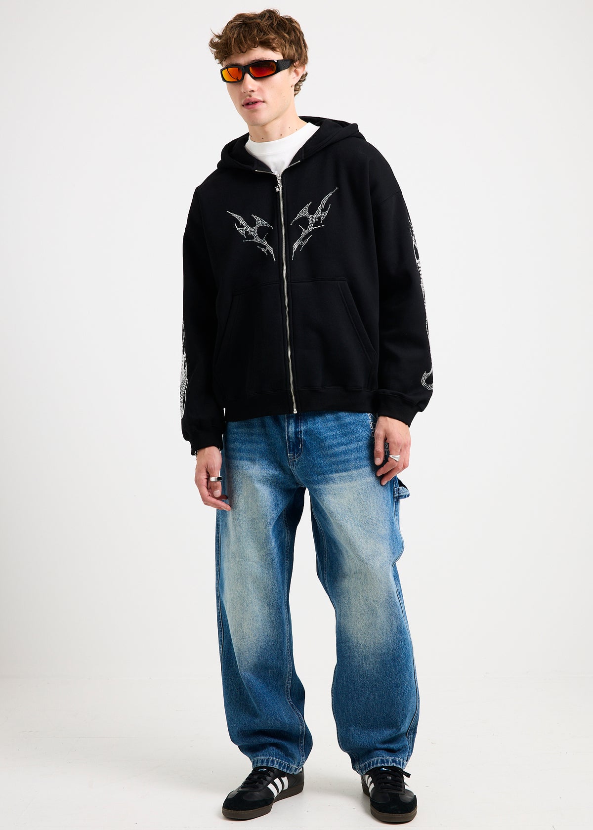 Tank Zip Hoodie BLACK