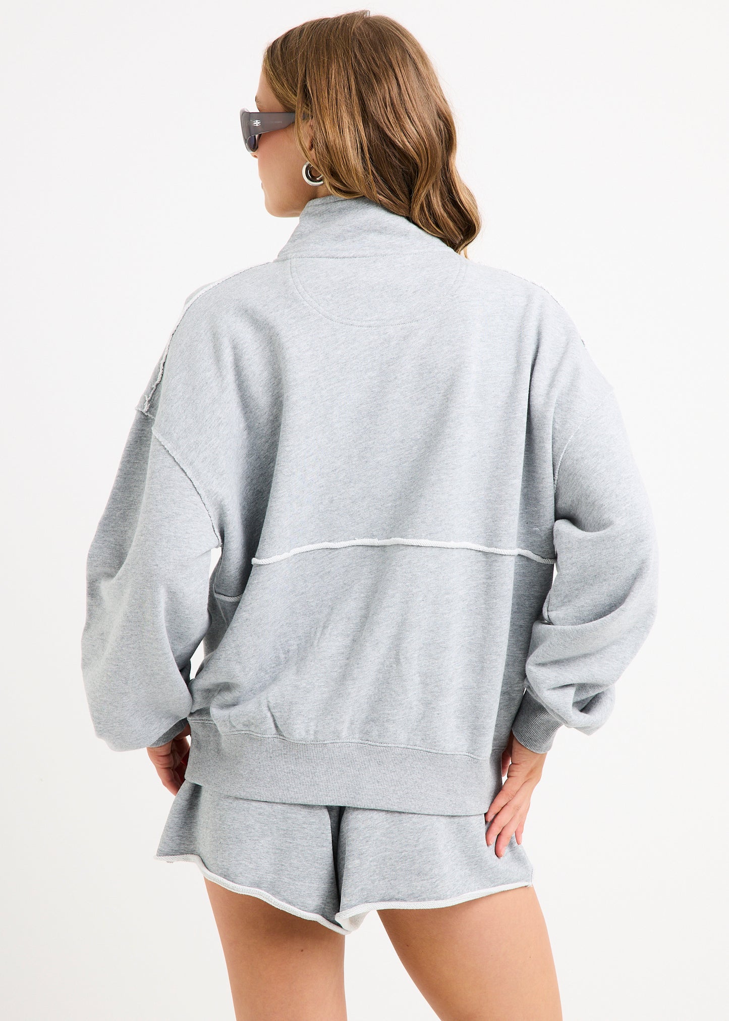 Brie Funnel Oversized Zip Thru Jacket