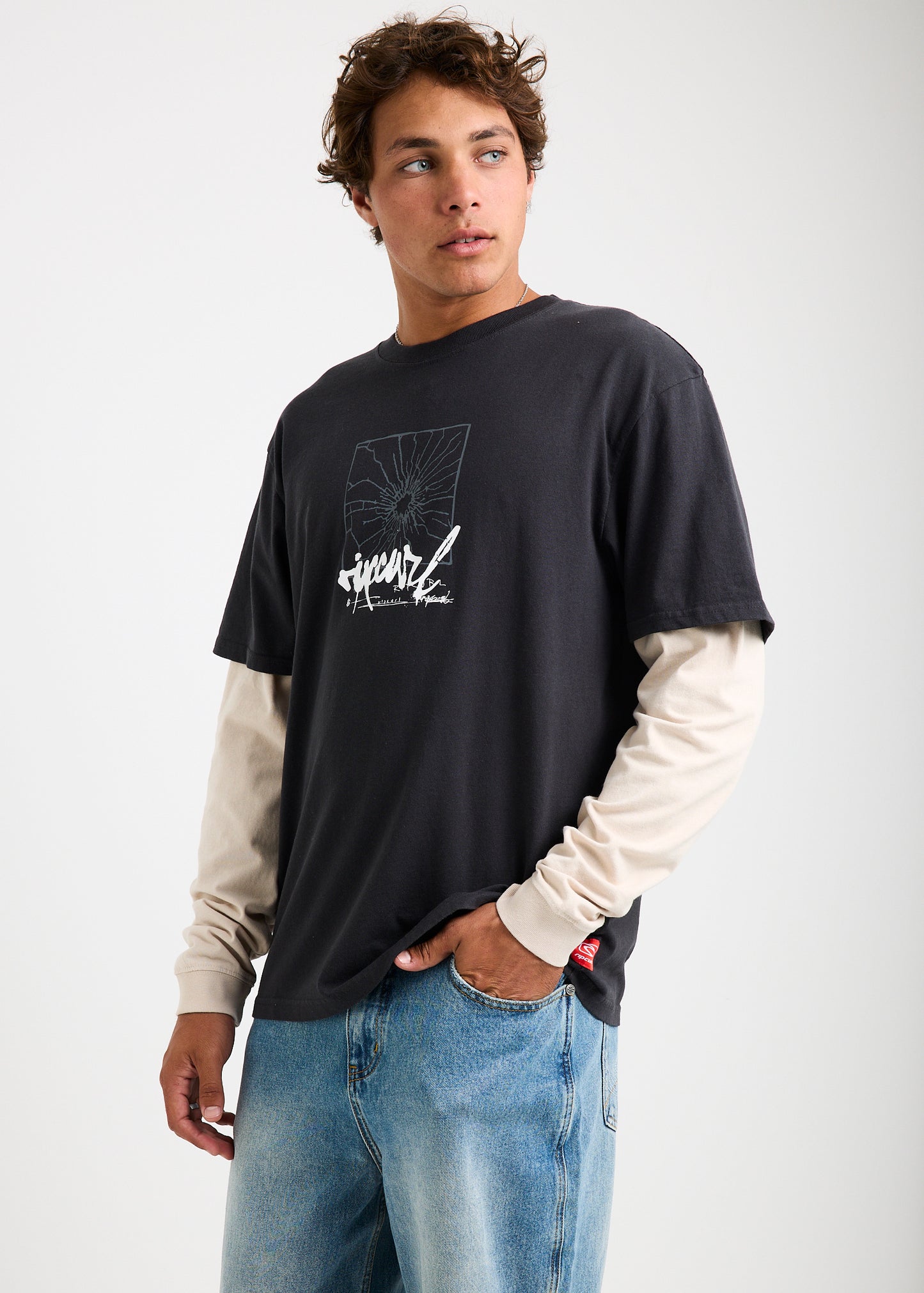 Inner Visions Smashed Long Sleeve Loose Shirt