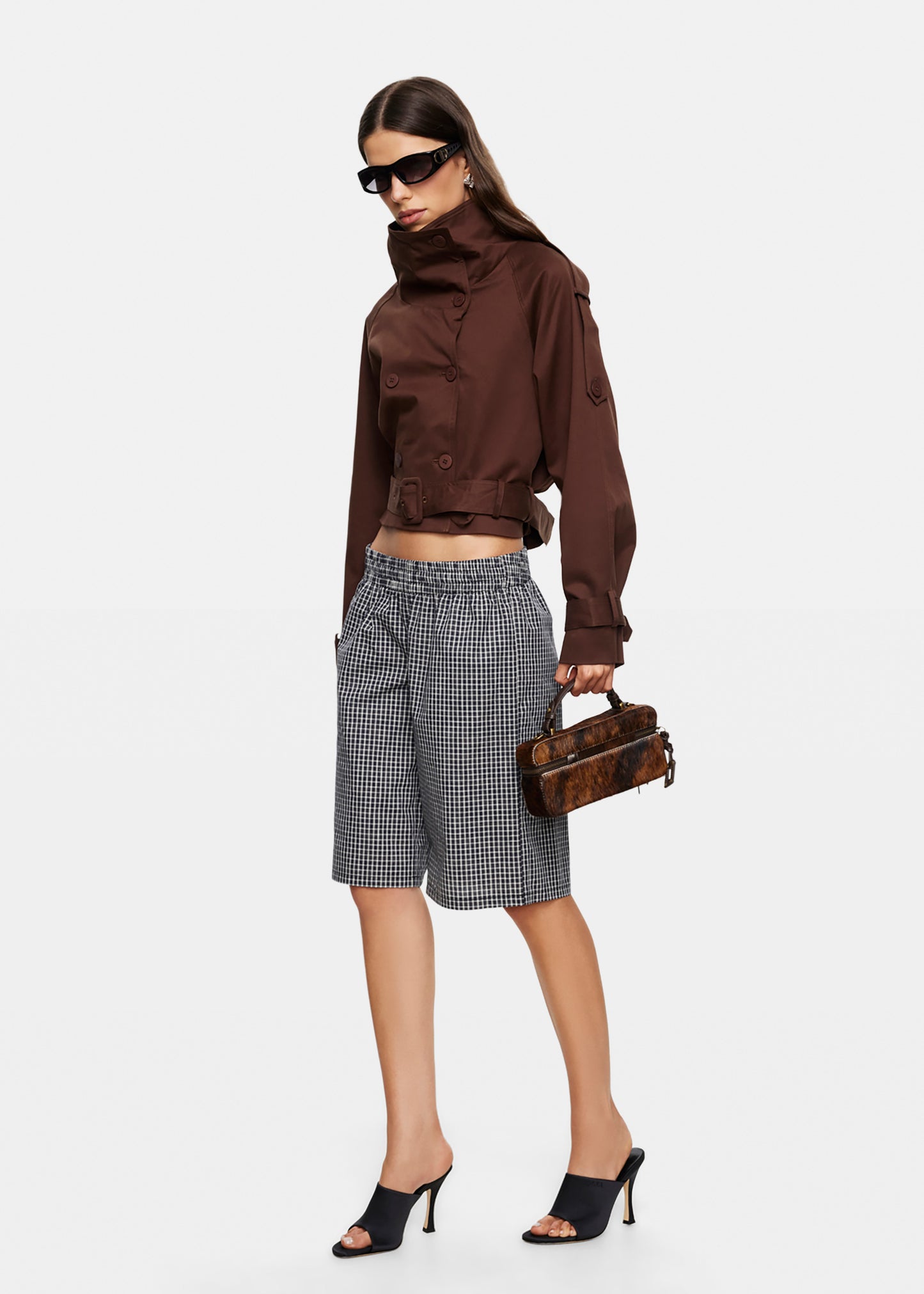 Blanc Cropped Trench