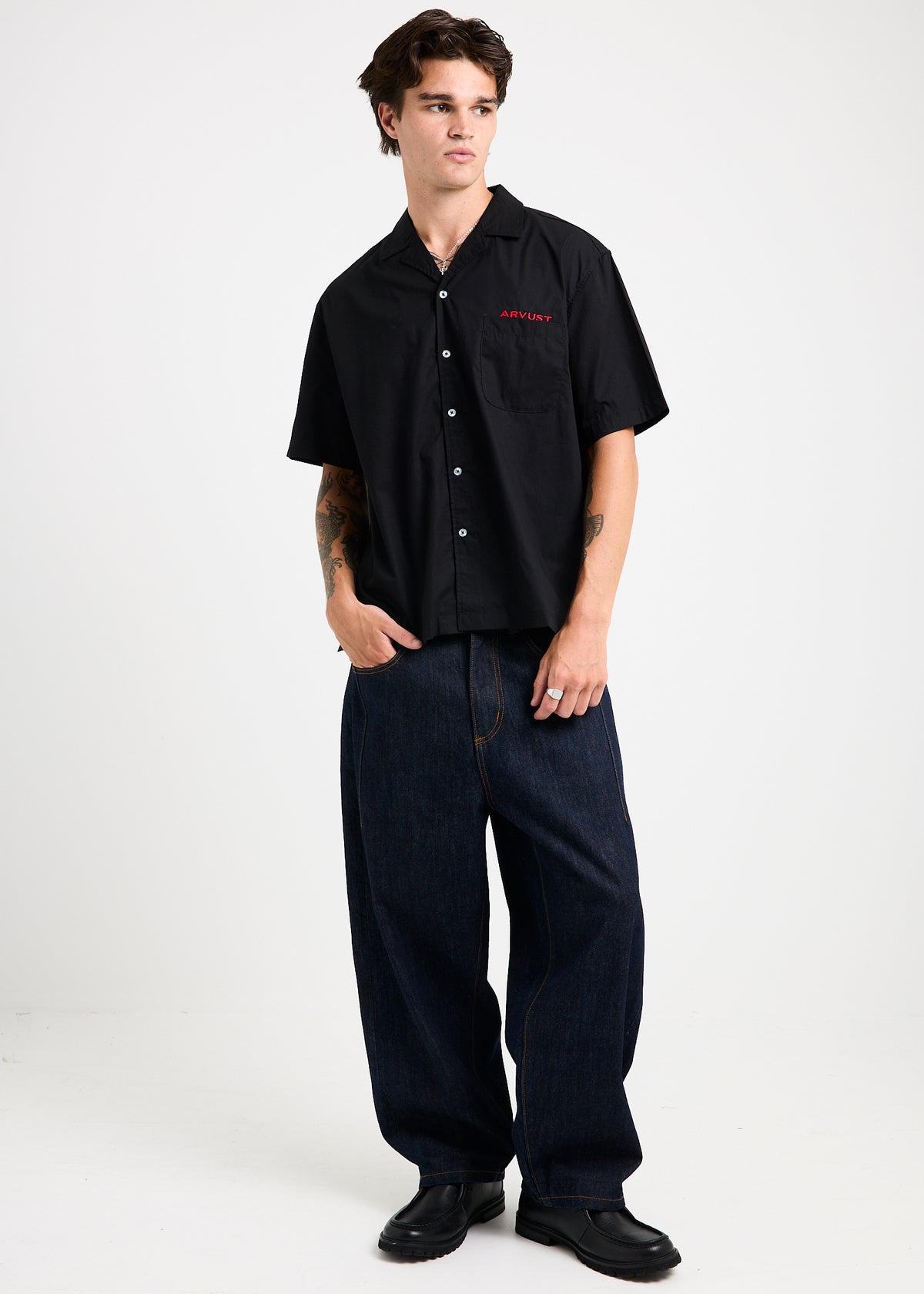 Box Short Sleeve Shirt BLACK