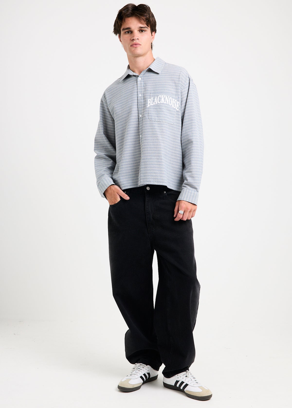 Heaton Long Sleeve Shirt BLUE