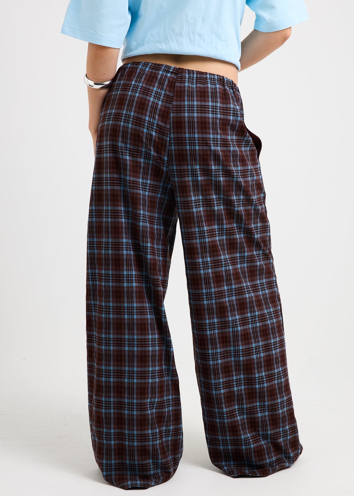 Clio Plaid Wide Leg Pants PLAID