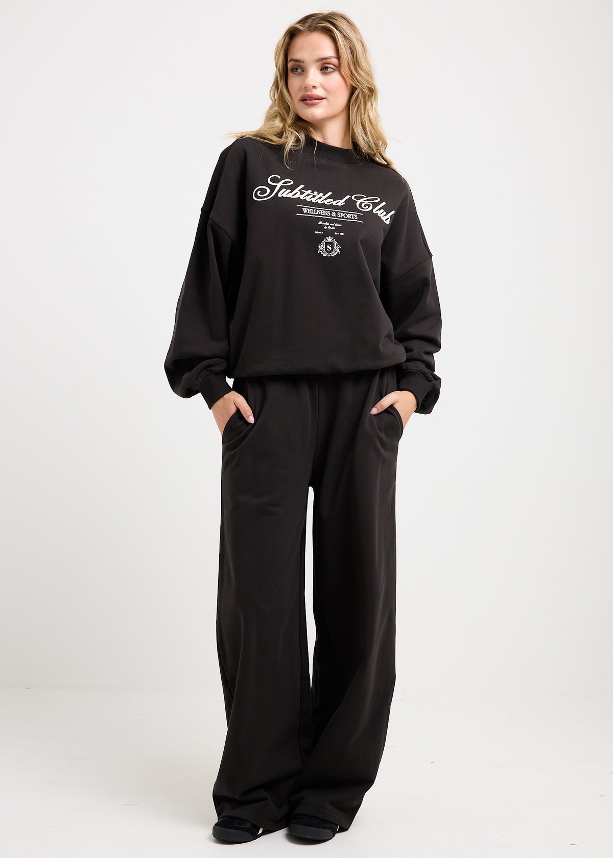 Recreation Crew Neck Jumper CHARCOAL