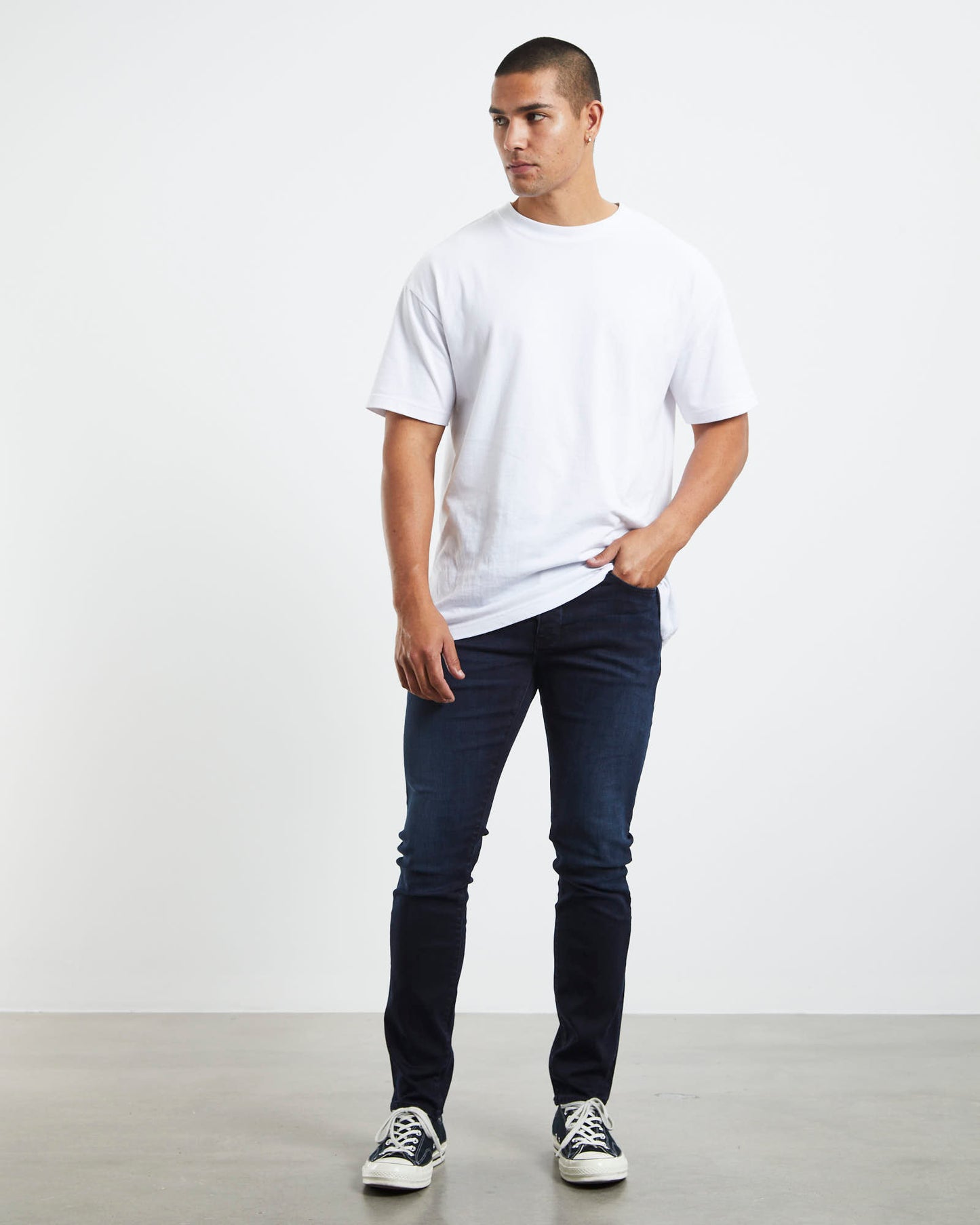 Iggy Skinny Denim Jeans Polar Dark