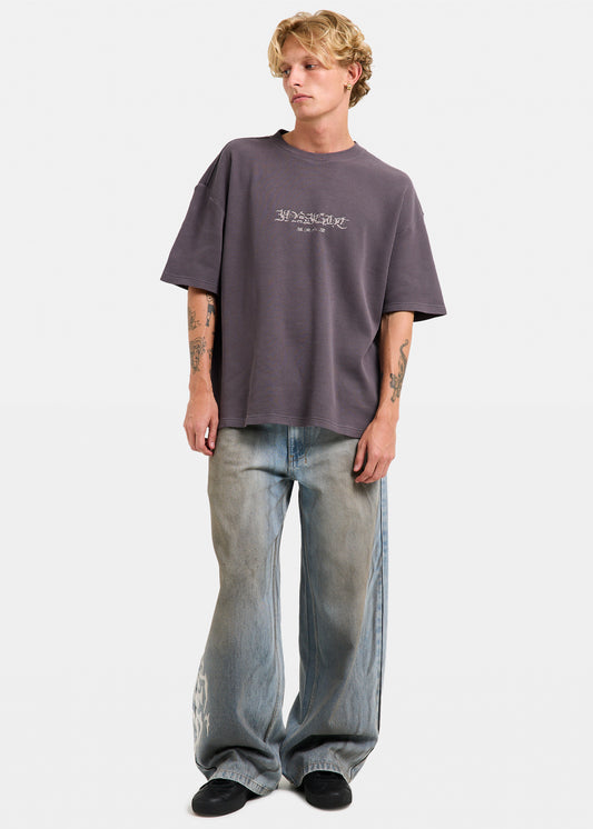 Mystics Short Sleeve Waffle T-Shirt CHARCOAL SPRAY