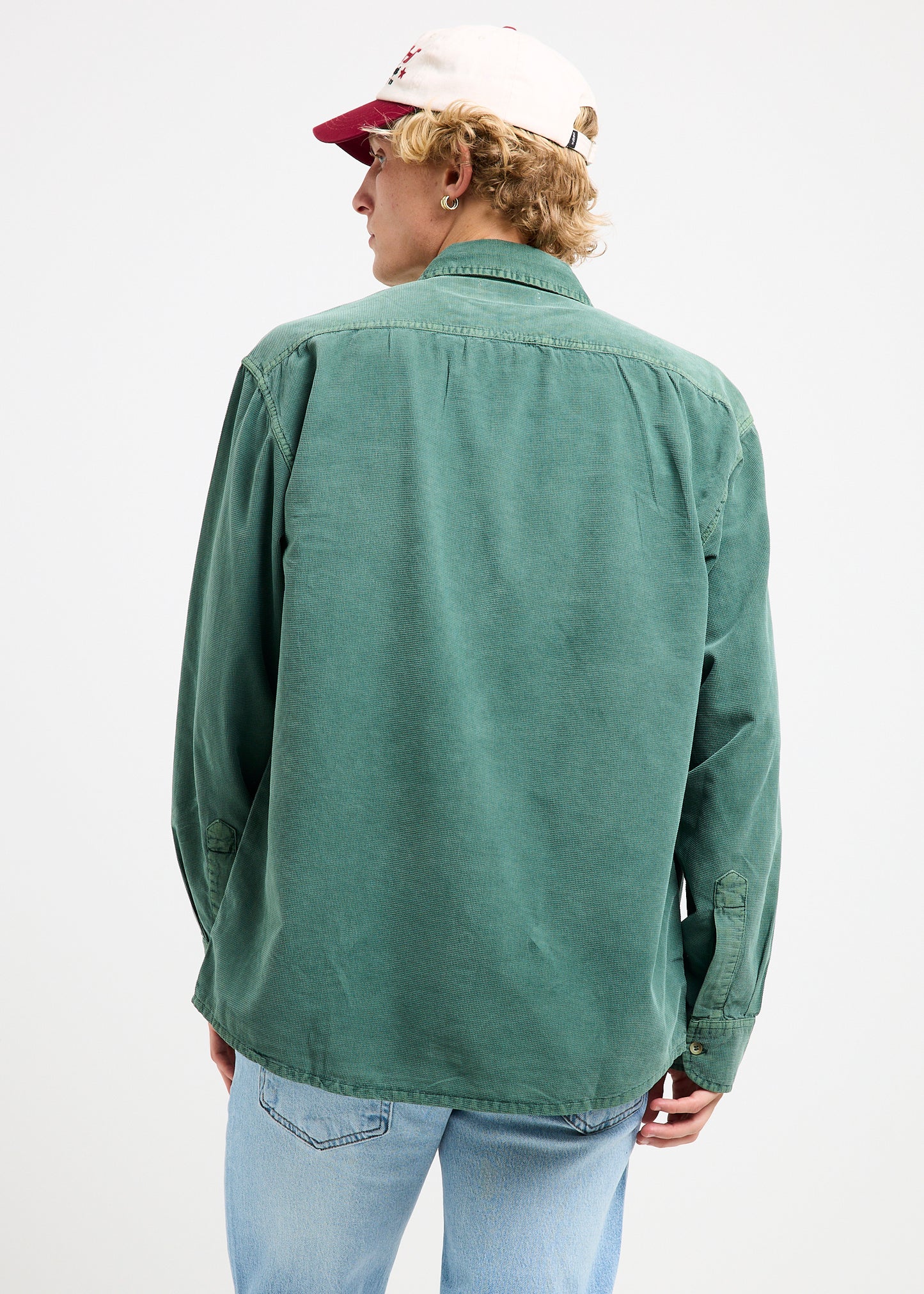 Grid Cord Long Sleeve Shirt
