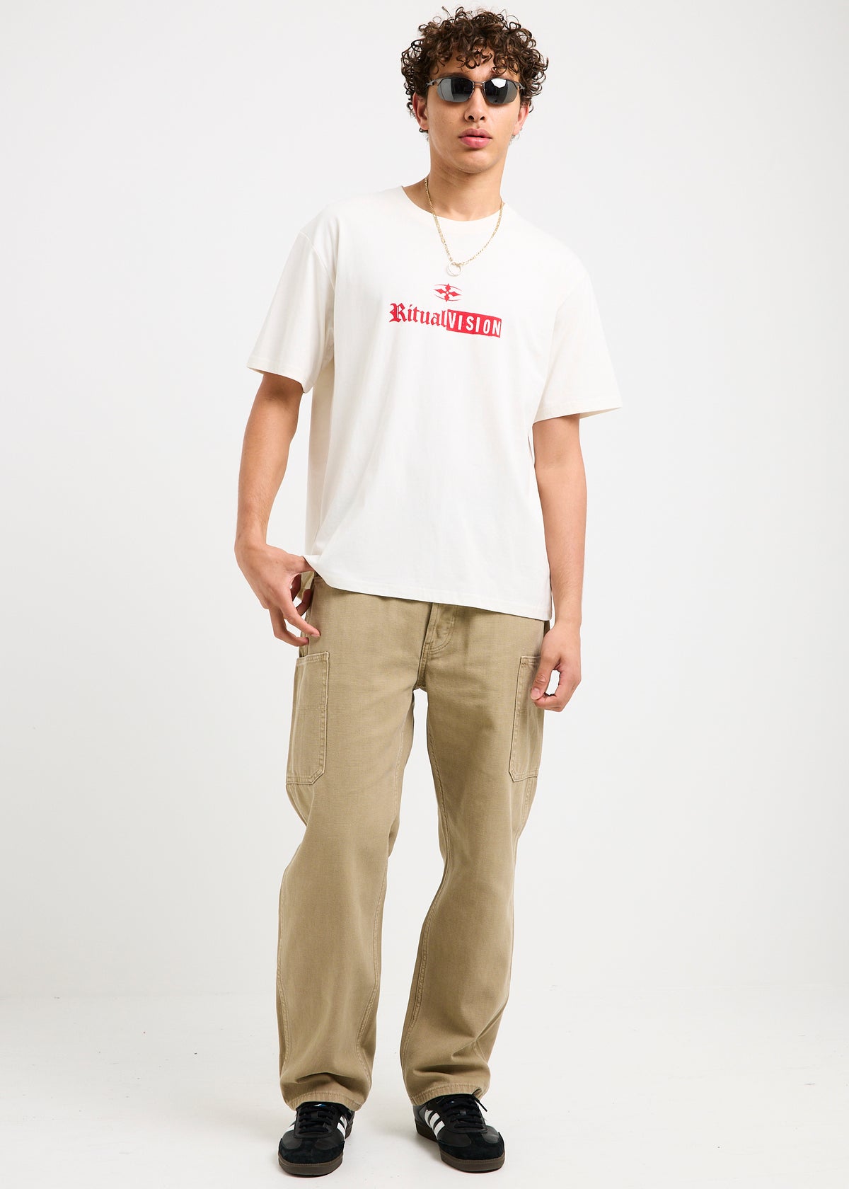 Stacked Short Sleeve T-Shirt VINTAGE WHITE