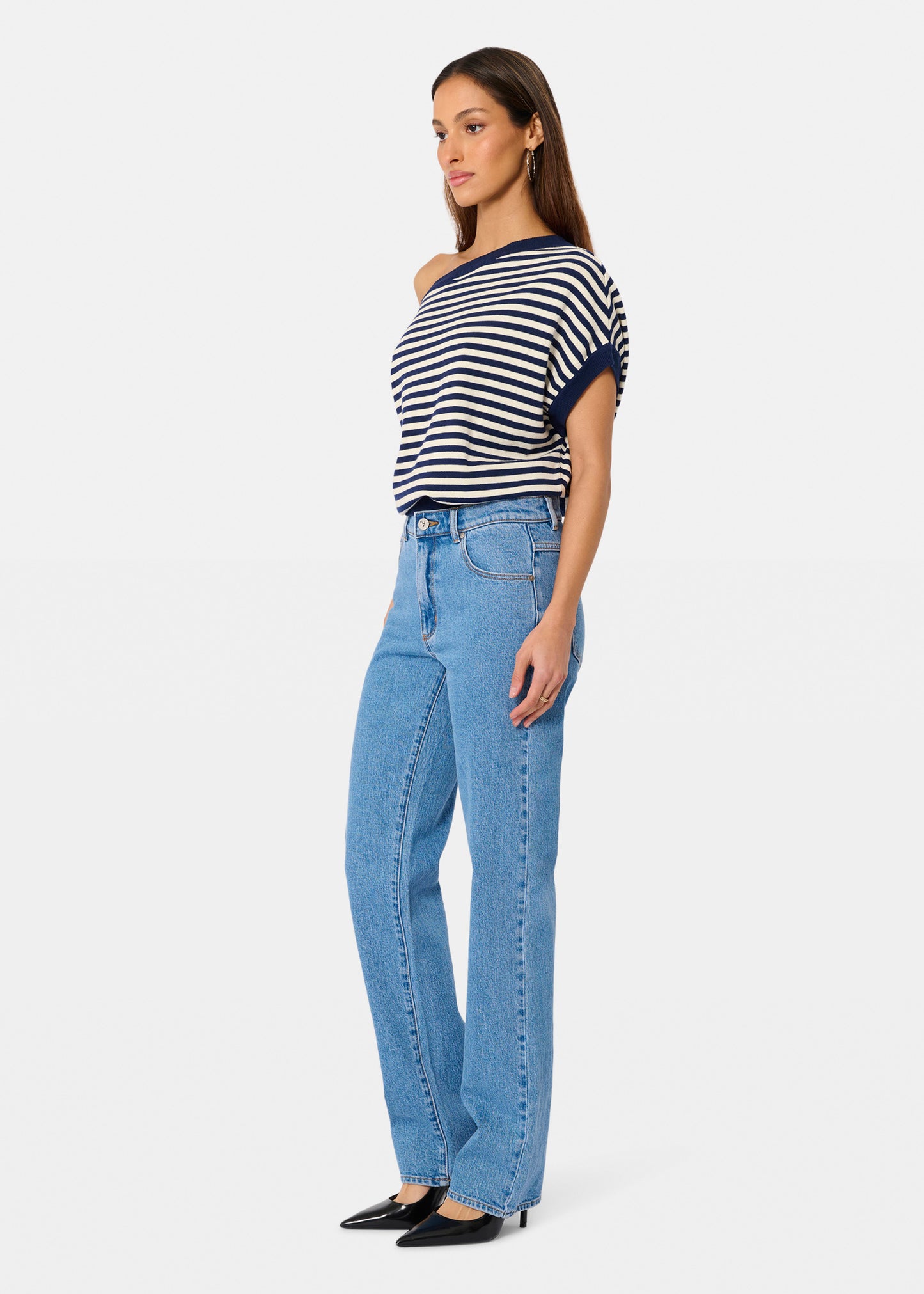 95 Mid Straight Denim Jeans
