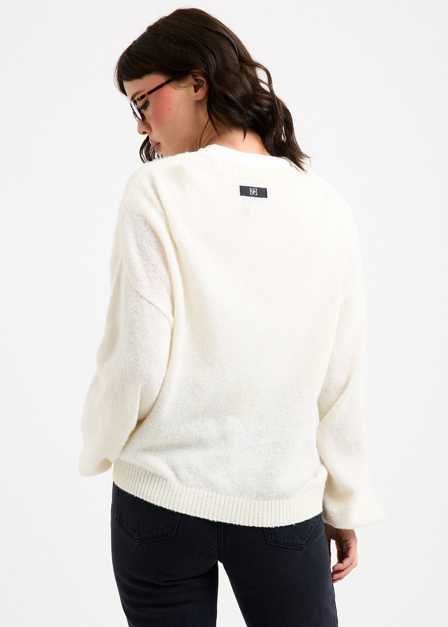 Maisie Plunge V-Neck Knit Jumper