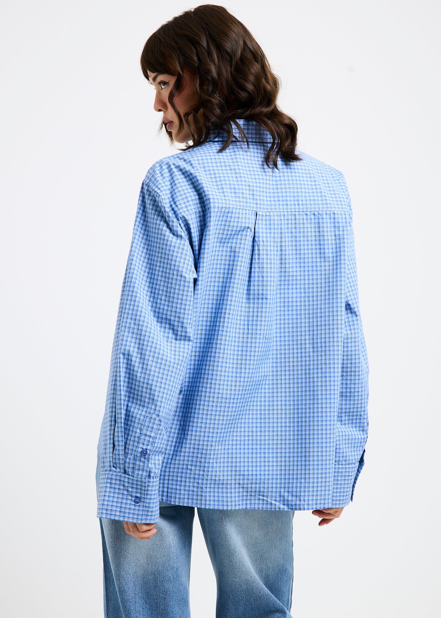 Savannah Plaid Long Sleeve Oversized Shirt