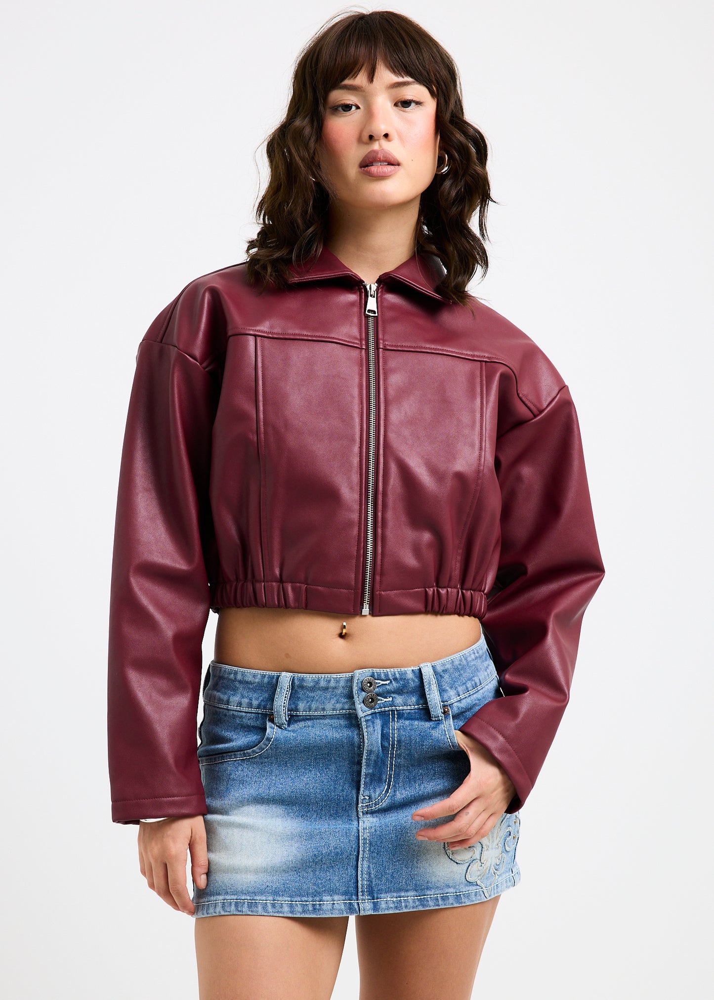 Katana Crop Biker Jacket