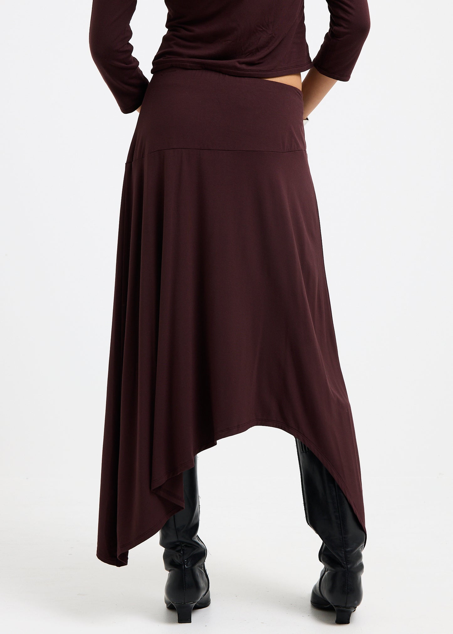 Sage Handkerchief Maxi Skirt