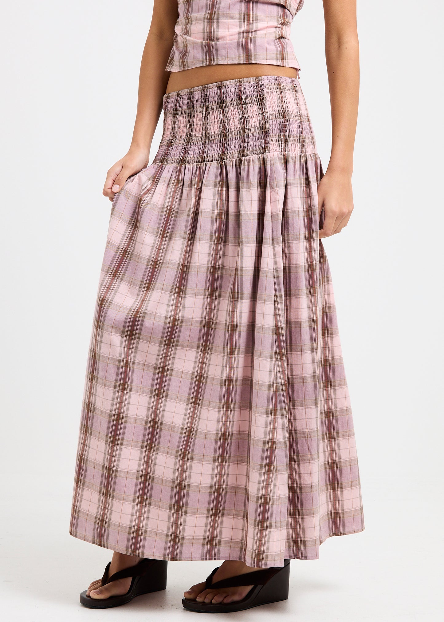 Nani Shirred Maxi Skirt