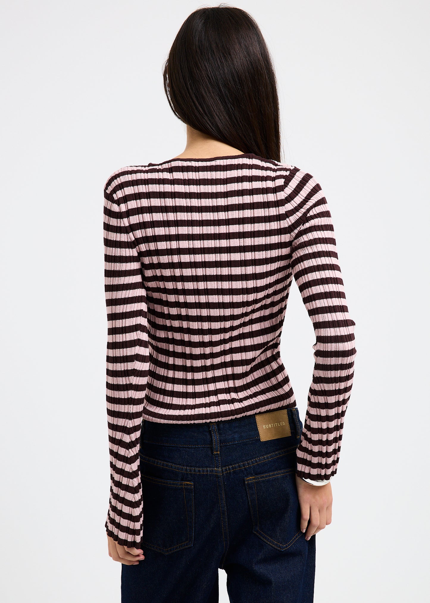 Holland Boat Neck Long Sleeve Knit Top