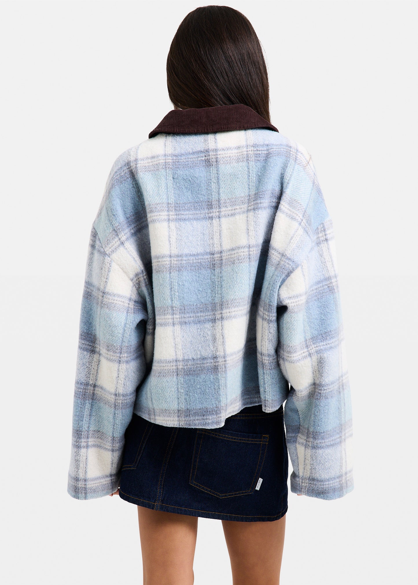 Nevada Plaid Oversized Jacket