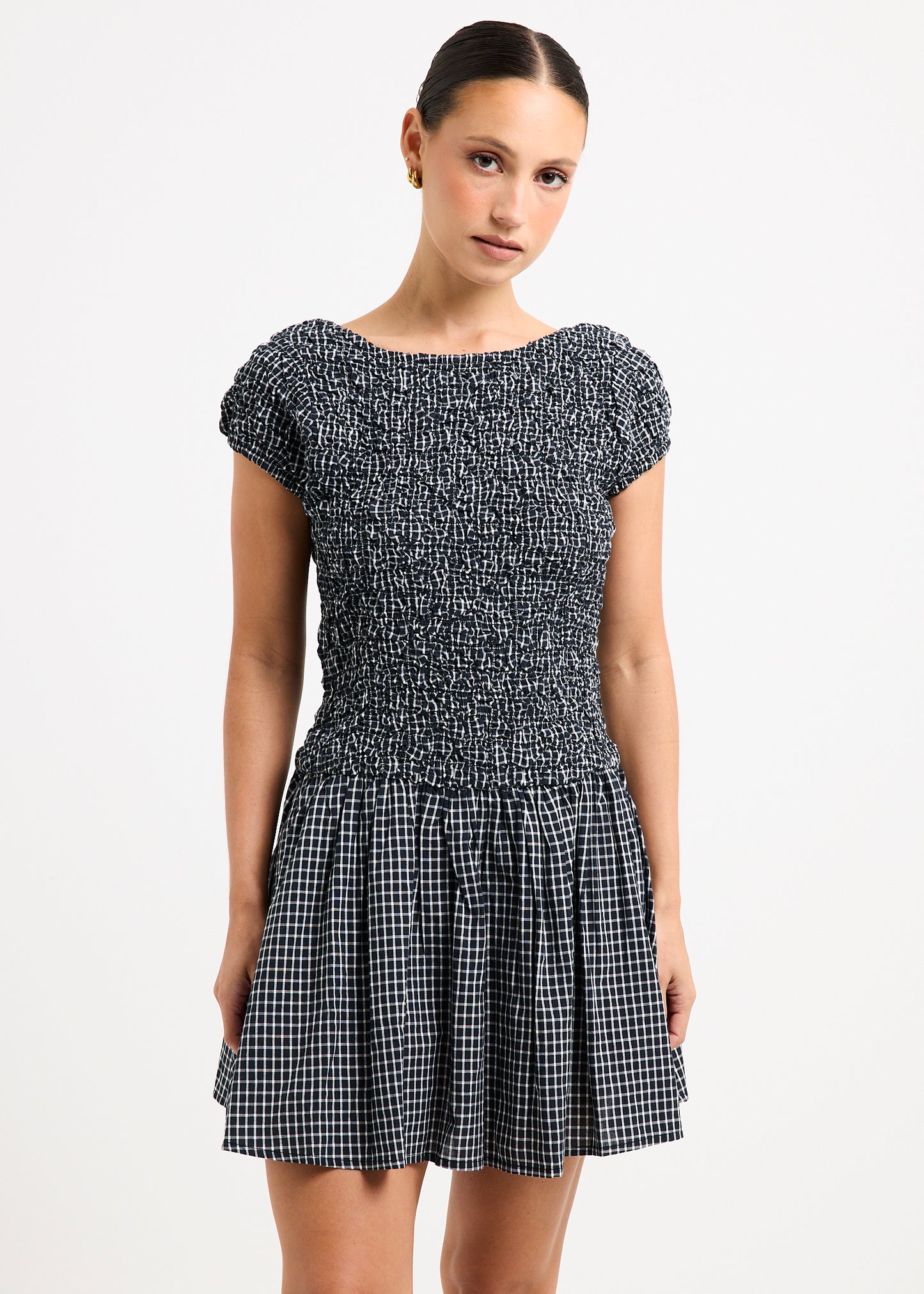 Adari Smocked Mini Dress