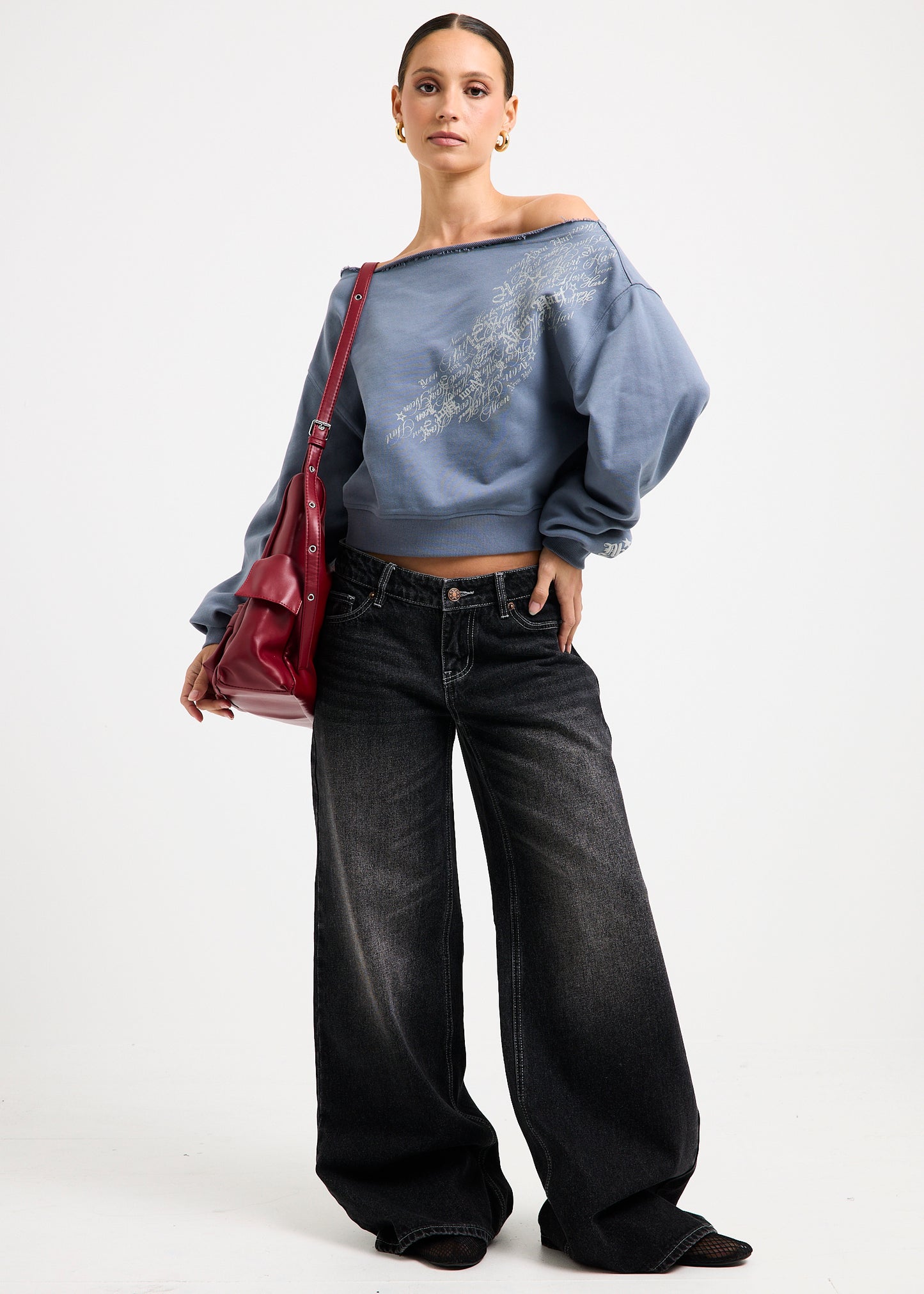 Cindy Low Wide Denim Jeans