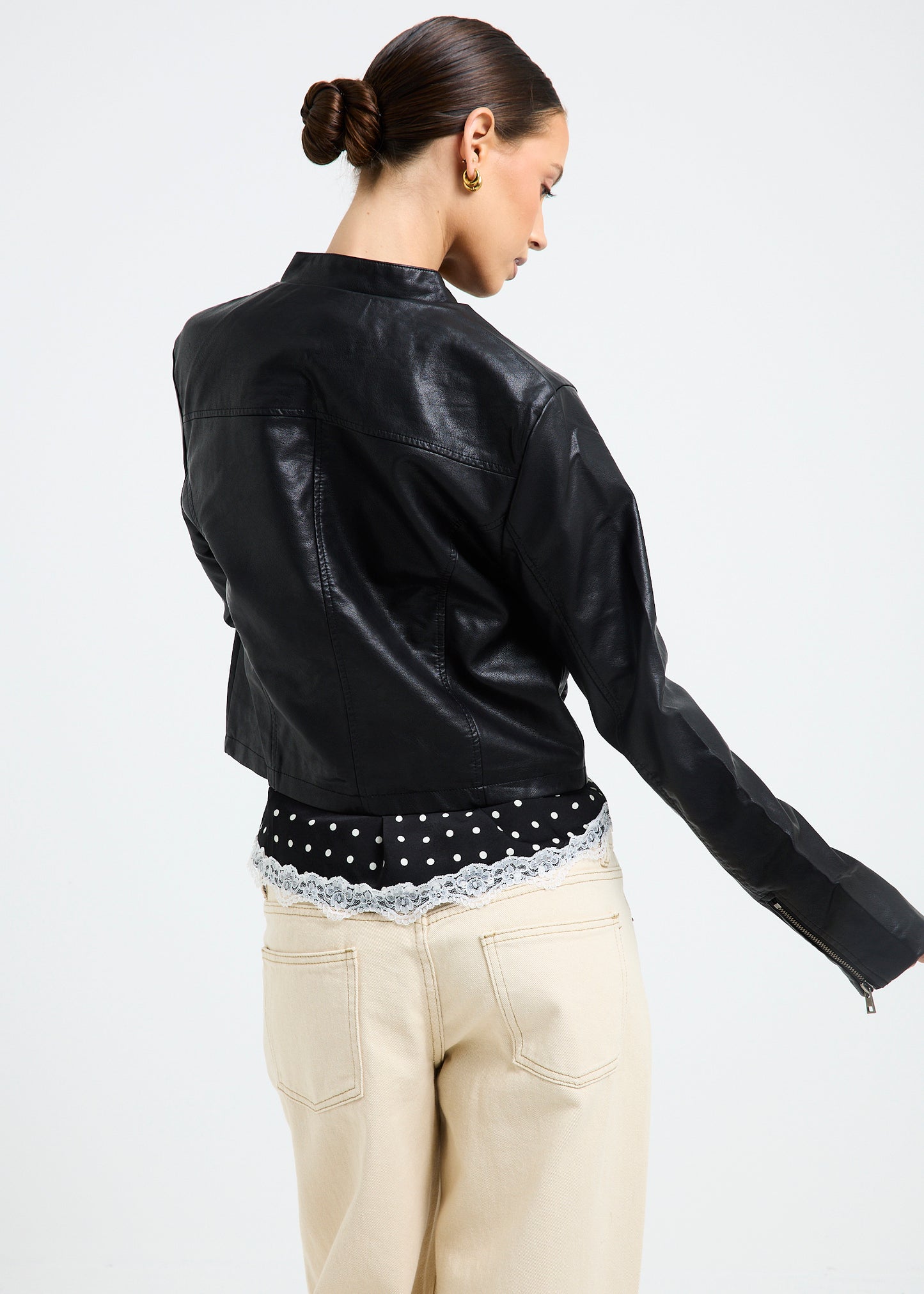 Lea Double Zip PU Jacket