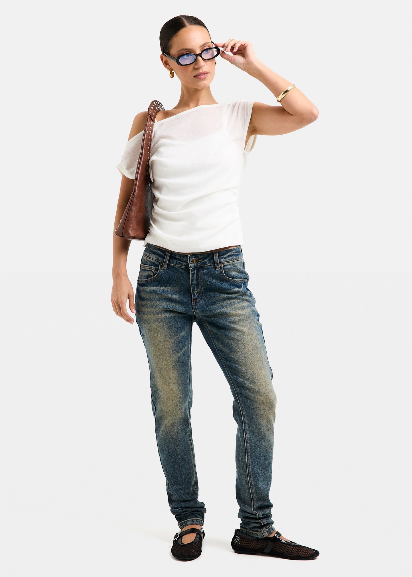 Constance Low Rise Skinny Denim Jeans