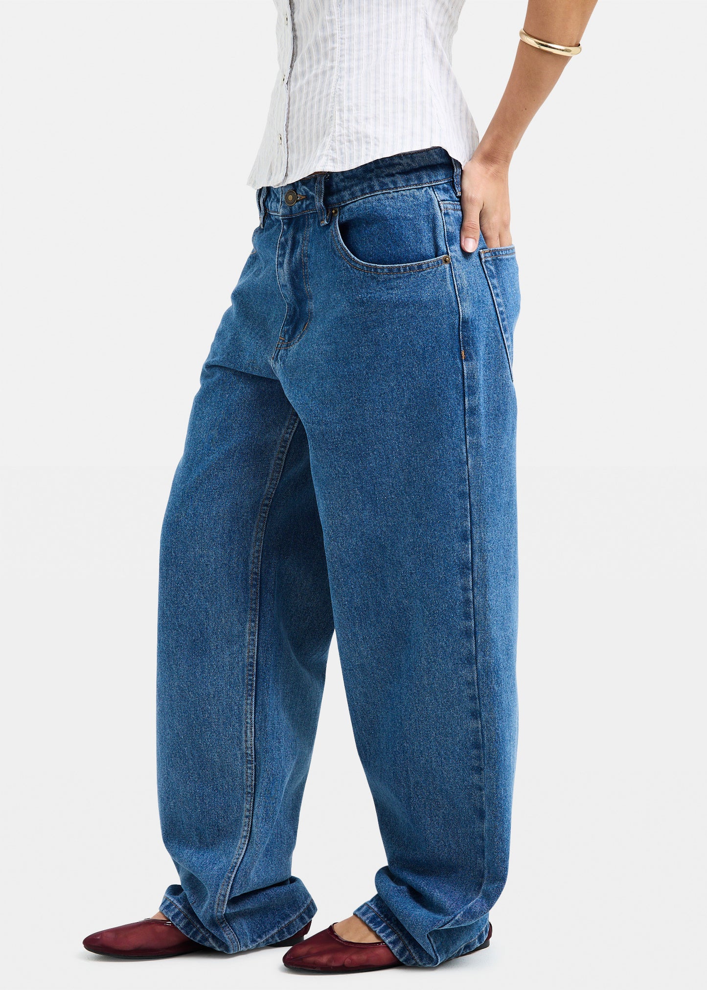 Bobby Baggy Dad Denim Jeans Petite