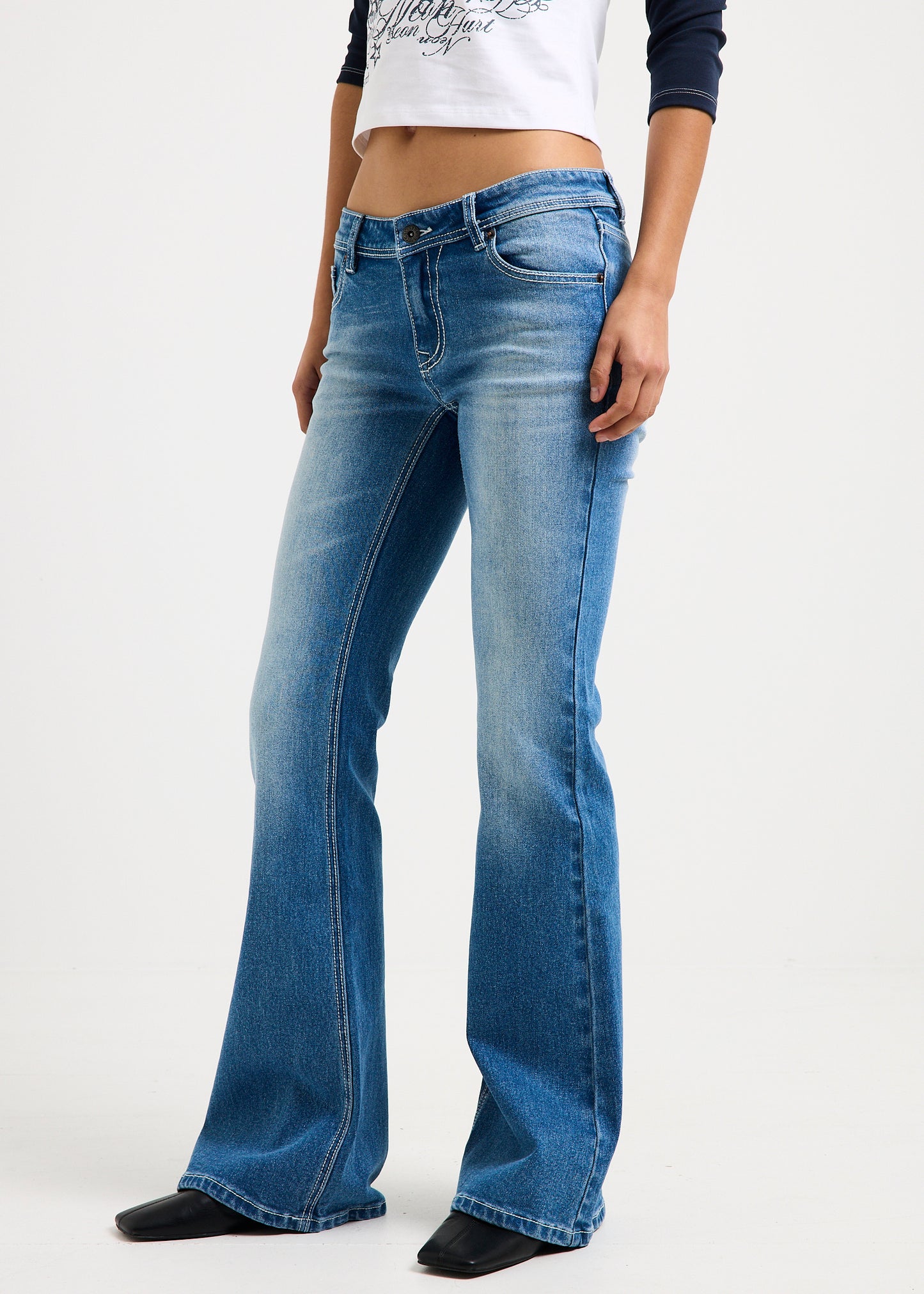 Beckham Y2K Flare Denim Jeans