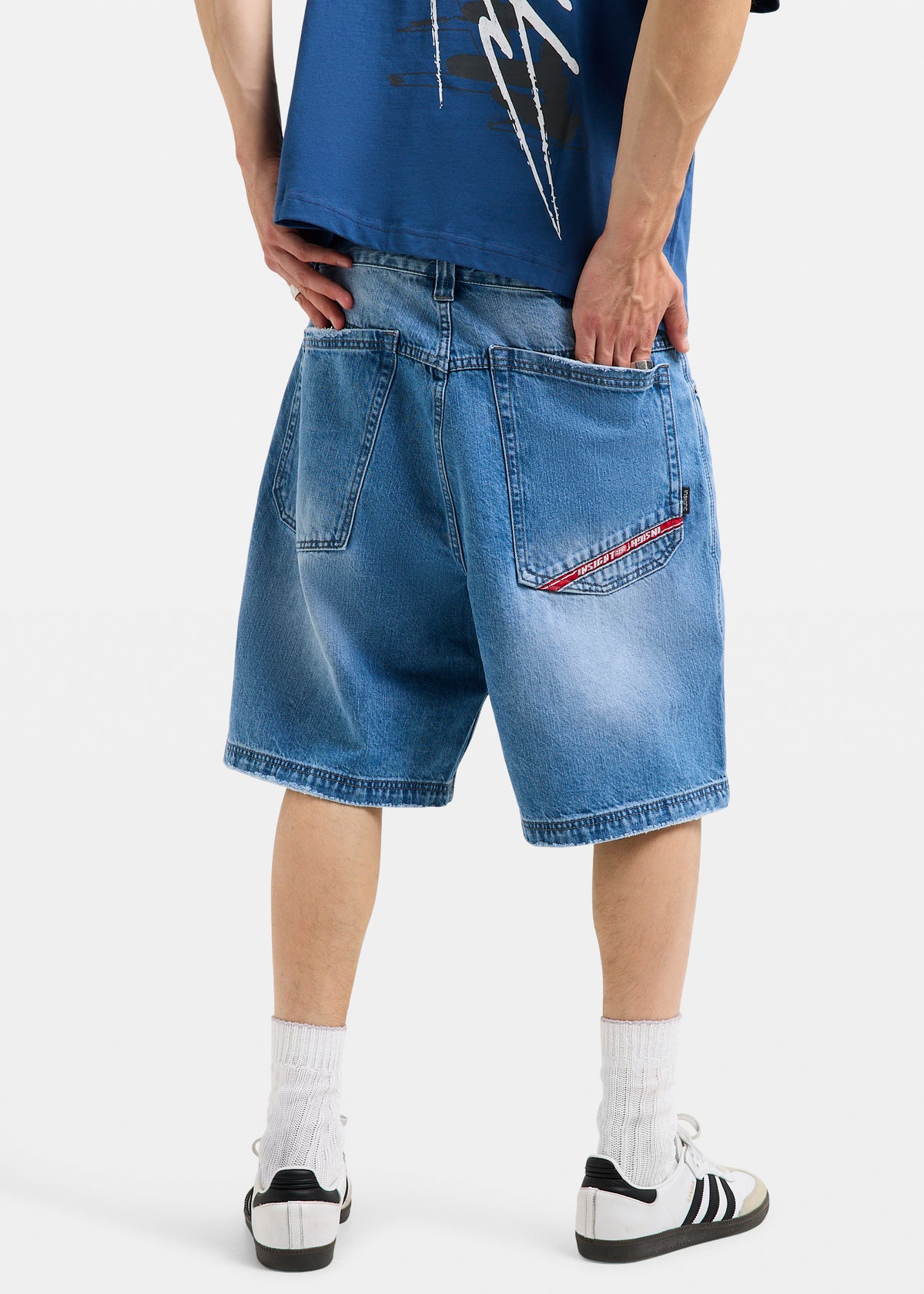 Lanmas Denim Jorts LIGHT BLUE DENIM