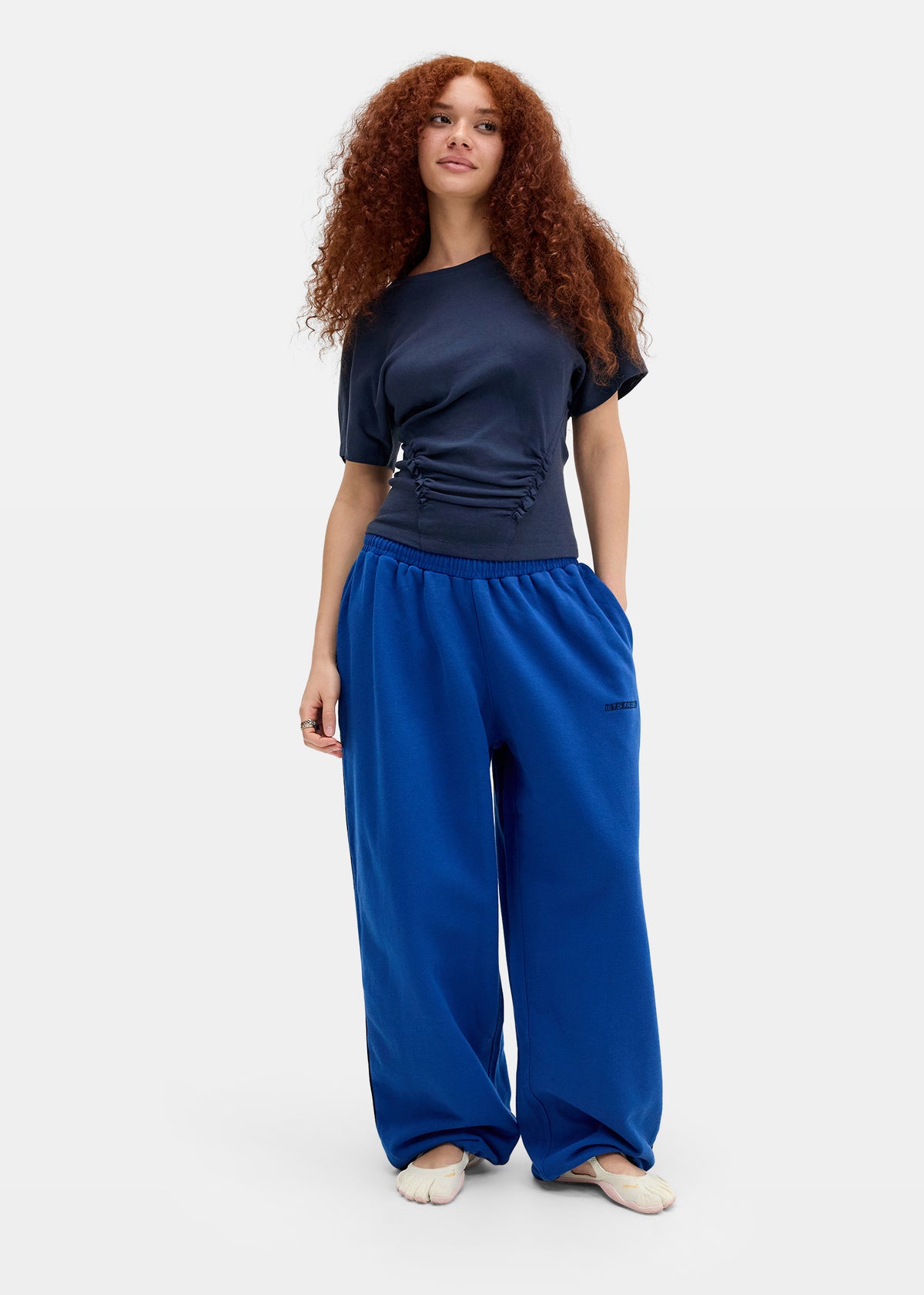 Harri Wide Leg Jogger Pants COBALT-5413