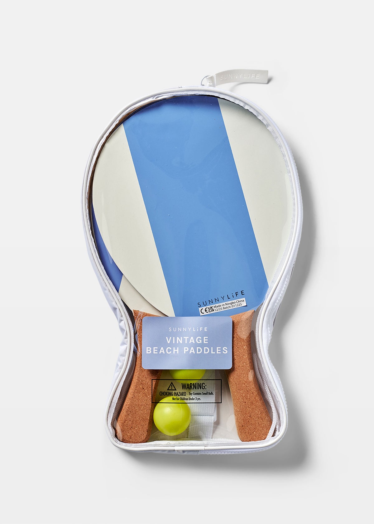 Vintage Beach Paddles LA MER MED BLUE