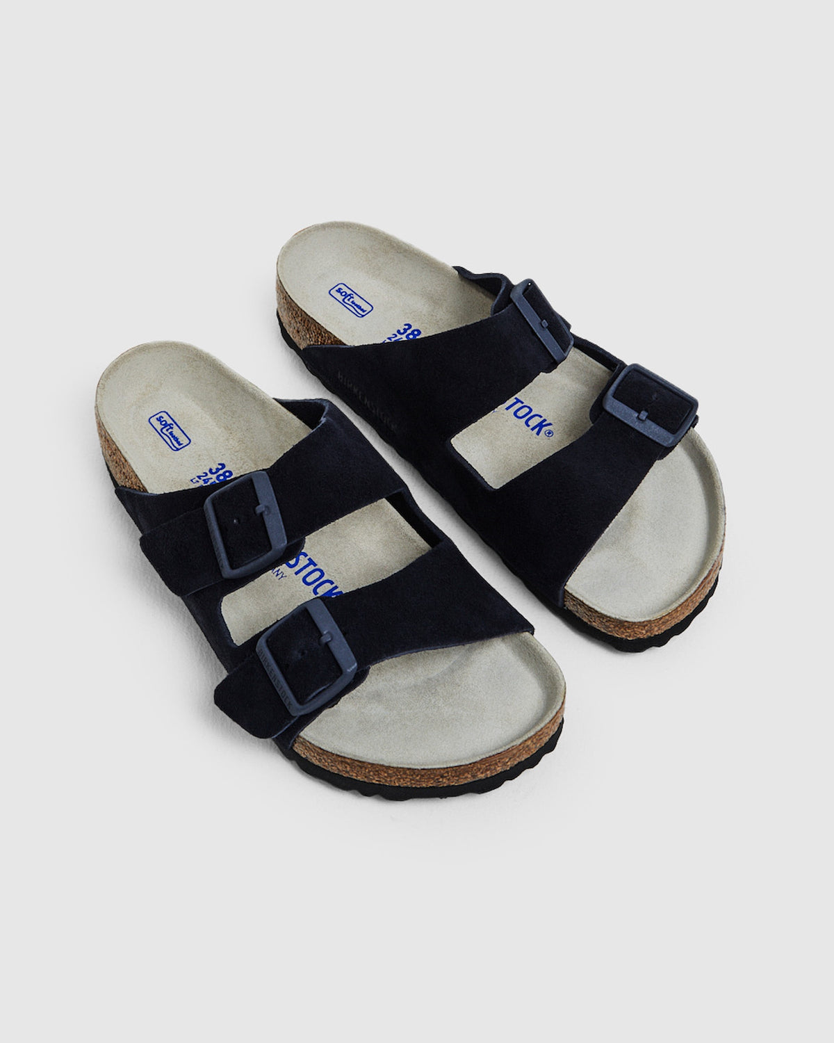 Arizona Regular Suede Leather Sandals Midnight Navy NAVY