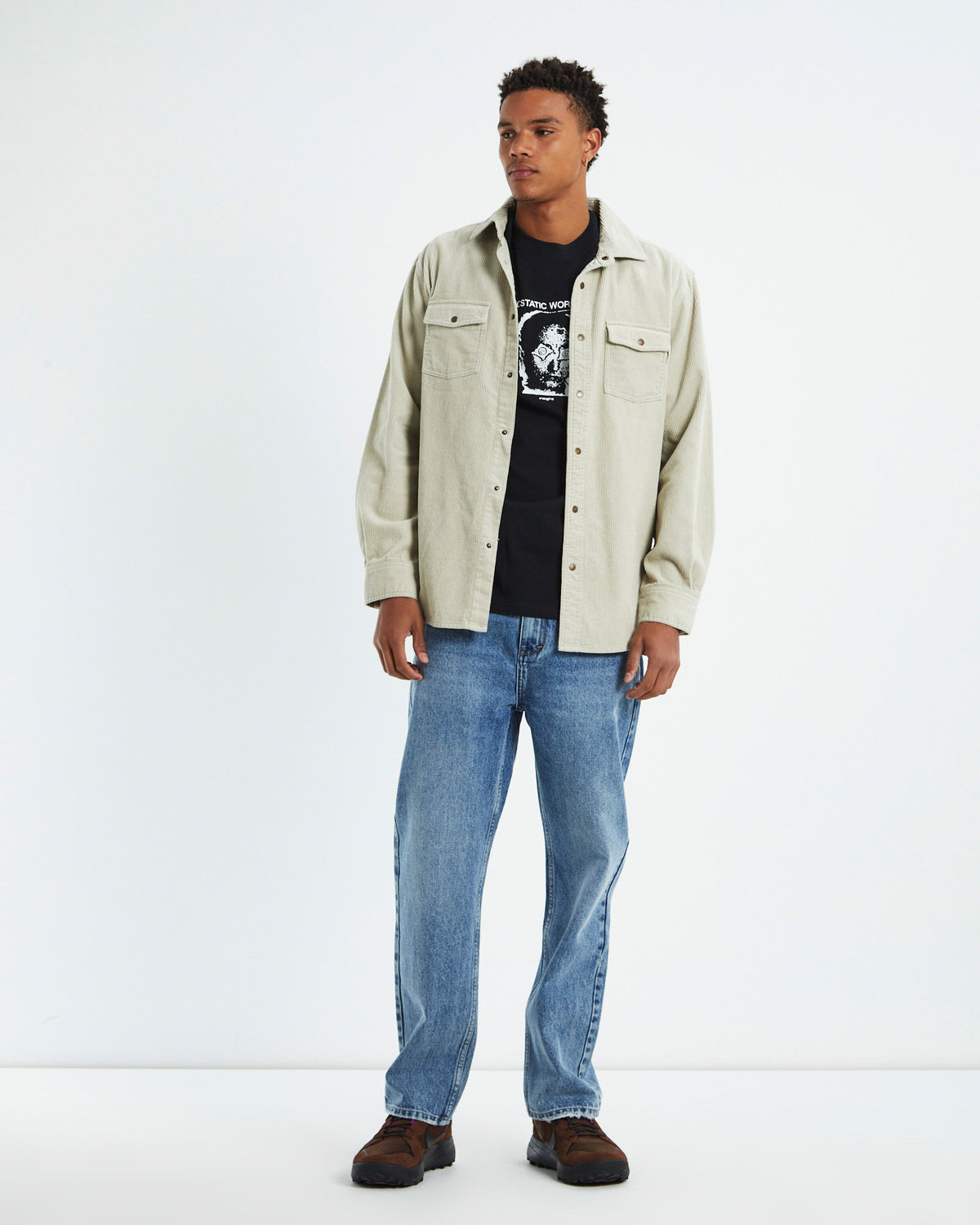 Cassian Long Sleeve Overshirt Tan TAN