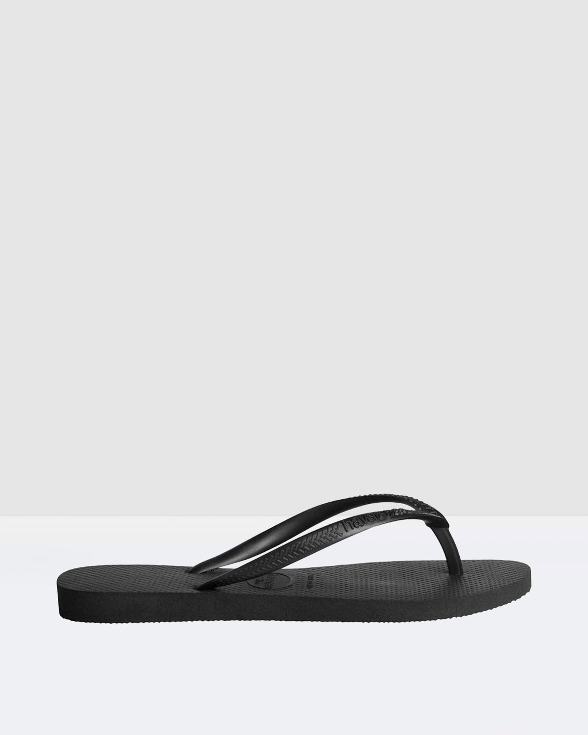 Slim Basic Thongs Black BLACK
