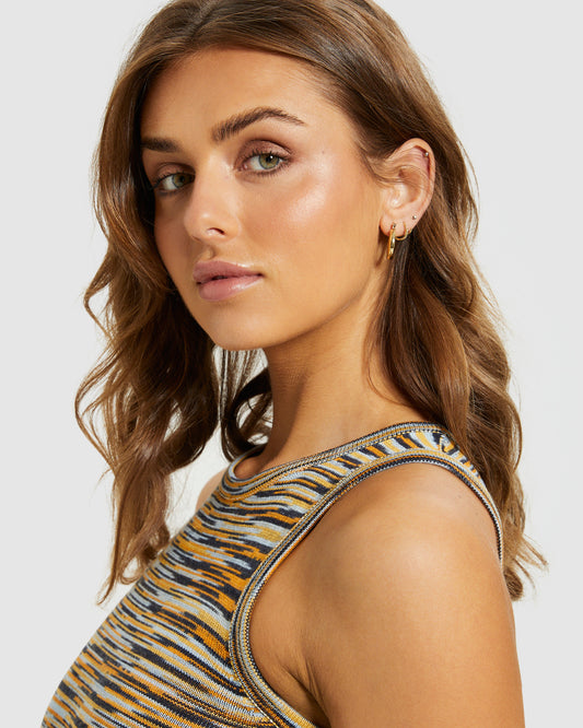 14k Classic Hoops Set Plated GOLD