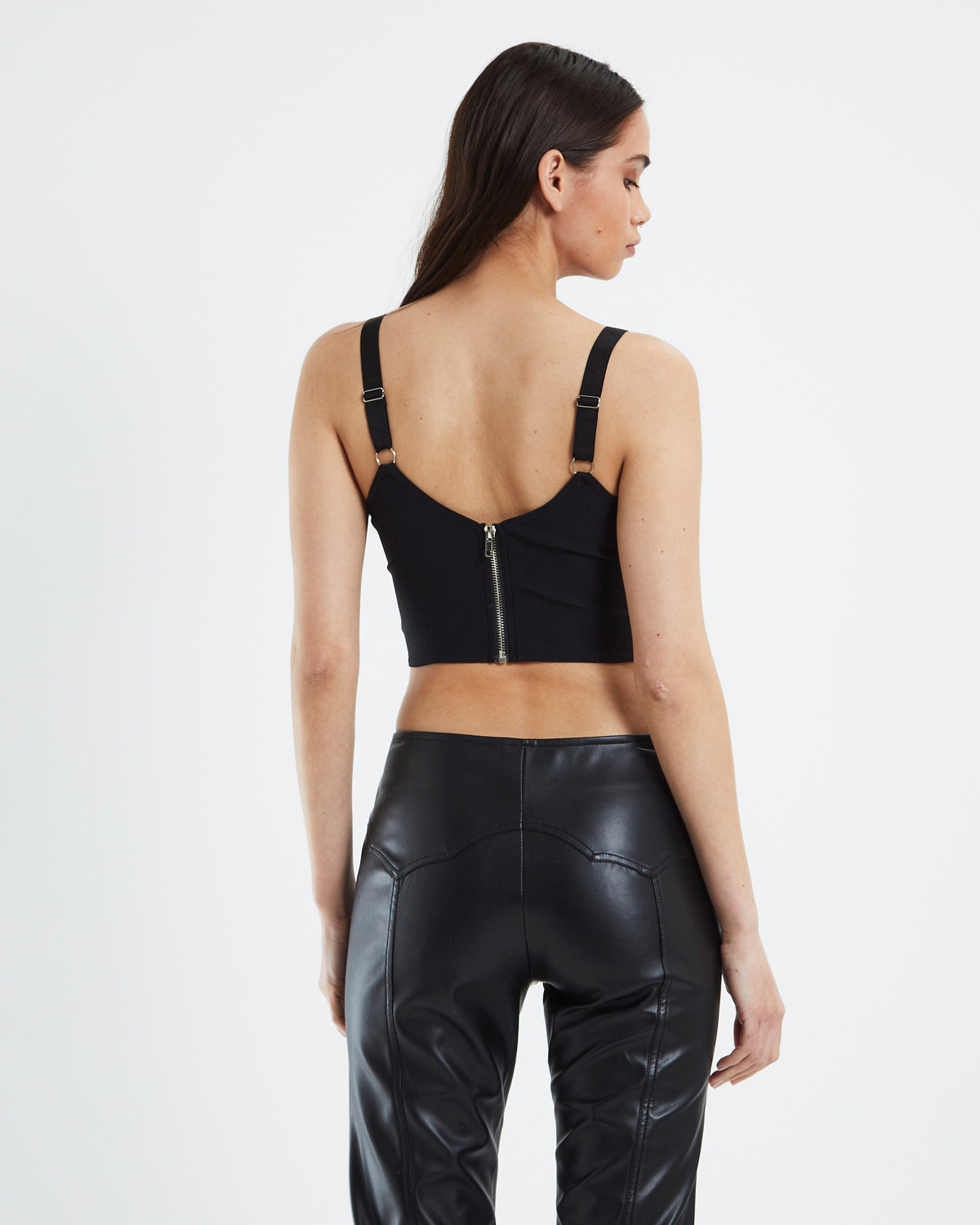 Valerie Cut Out Corset Black BLACK