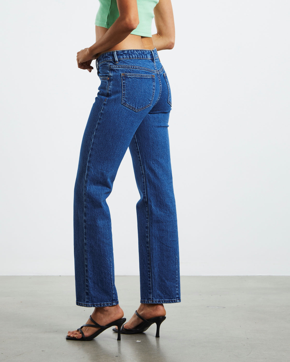 Mia Straight Jeans BLUE