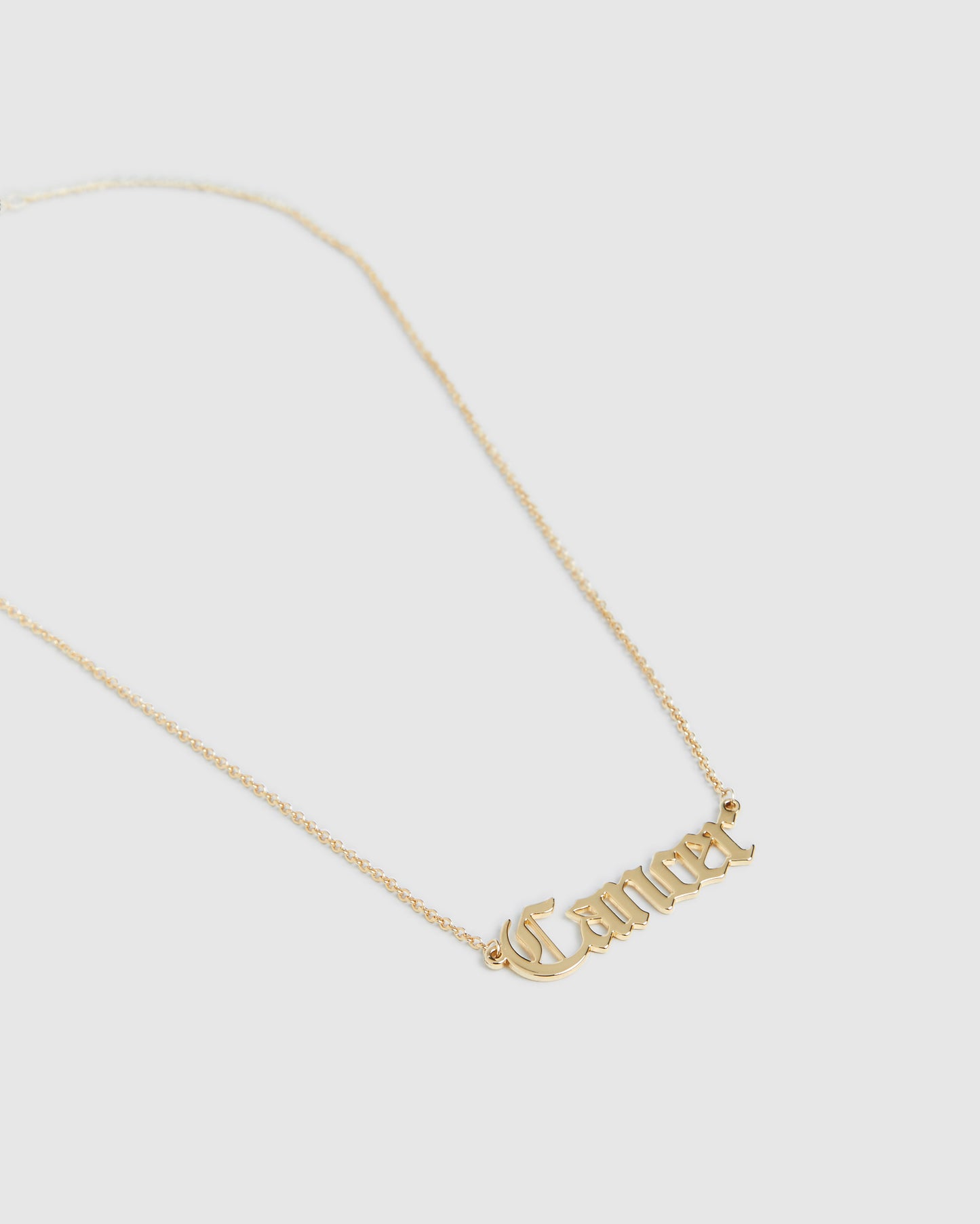 14k Gold Cancer Star Sign Necklace