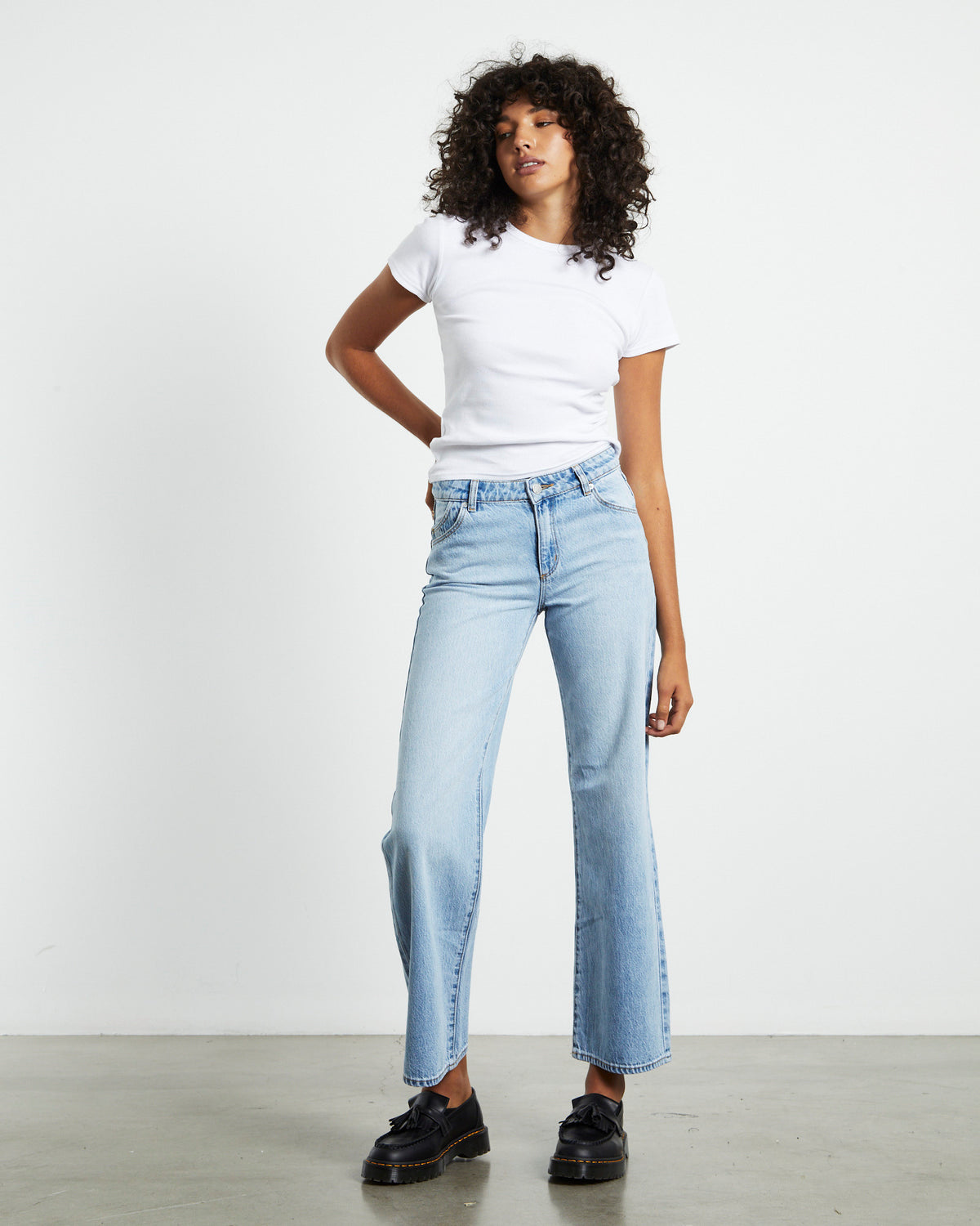 Heidi Low Jeans Lyocell Blue BLUE