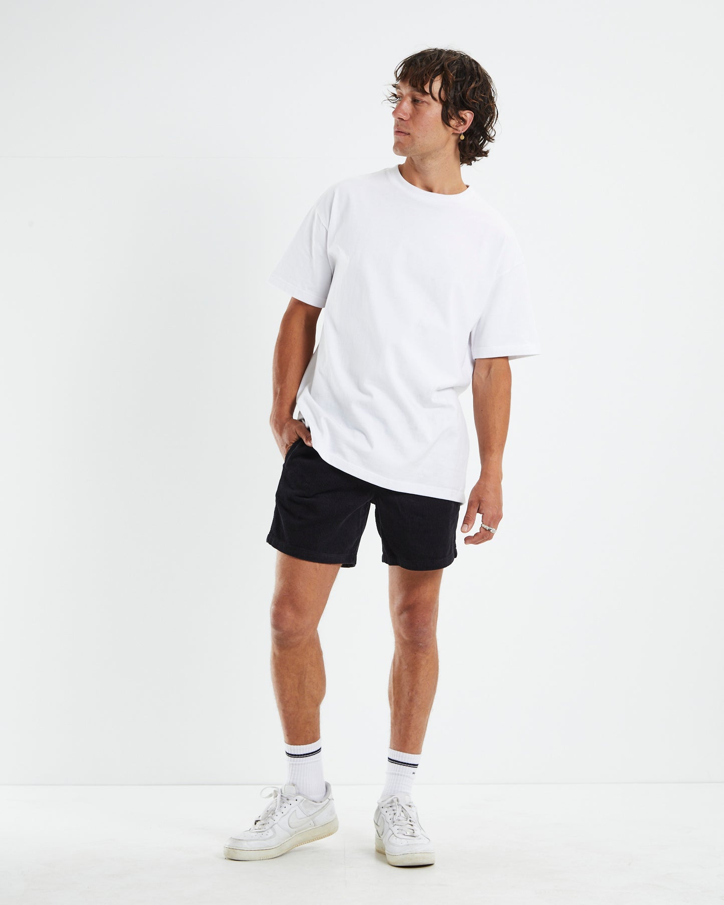 Bedford Cord Shorts Black
