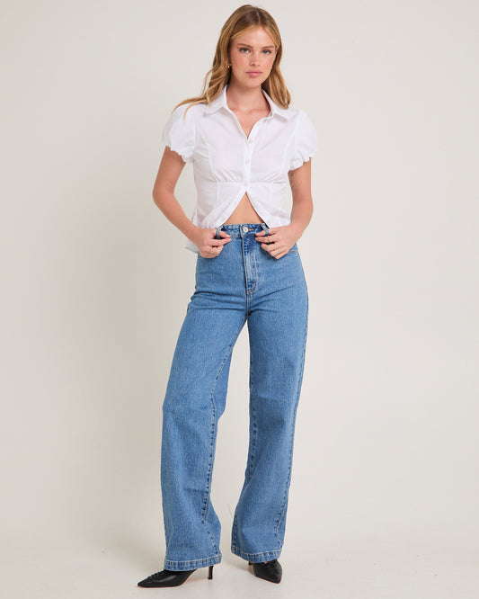 94 High & Wide Denim Jeans Debbie DEBBIE
