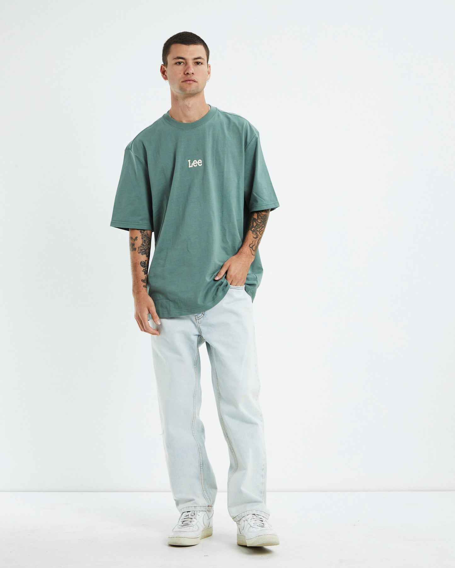Altos Baggy Short Sleeve T-Shirt Smokey Jade Green