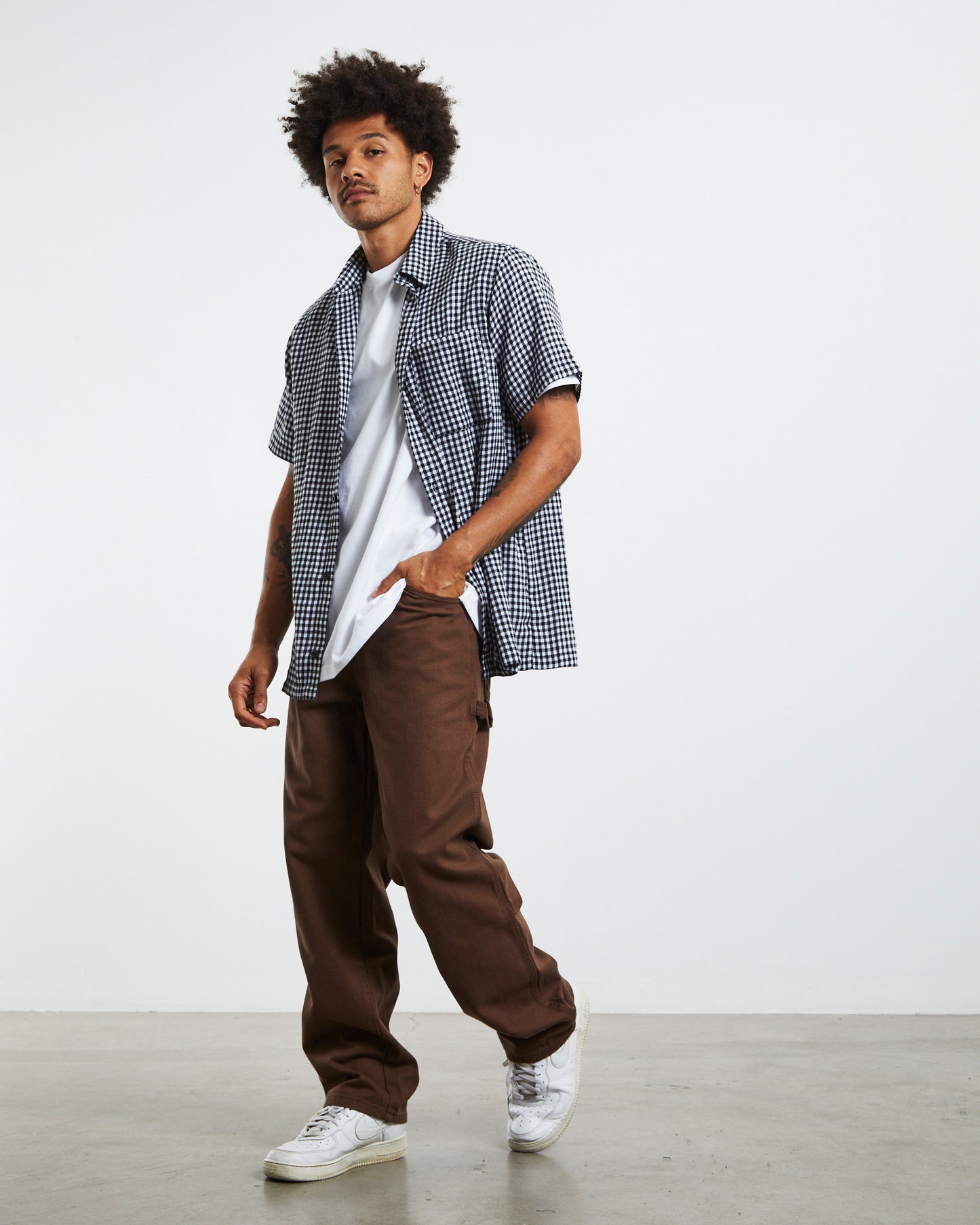 Relaxed Fit Duck Jeans Rinsed Timber