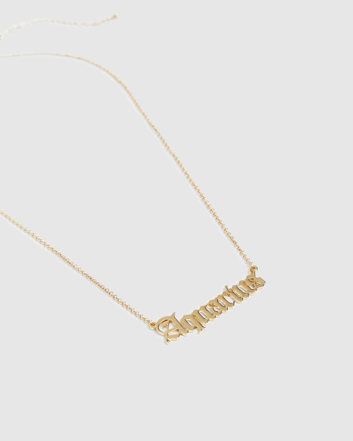 14k  Aquarius Star Sign Necklace