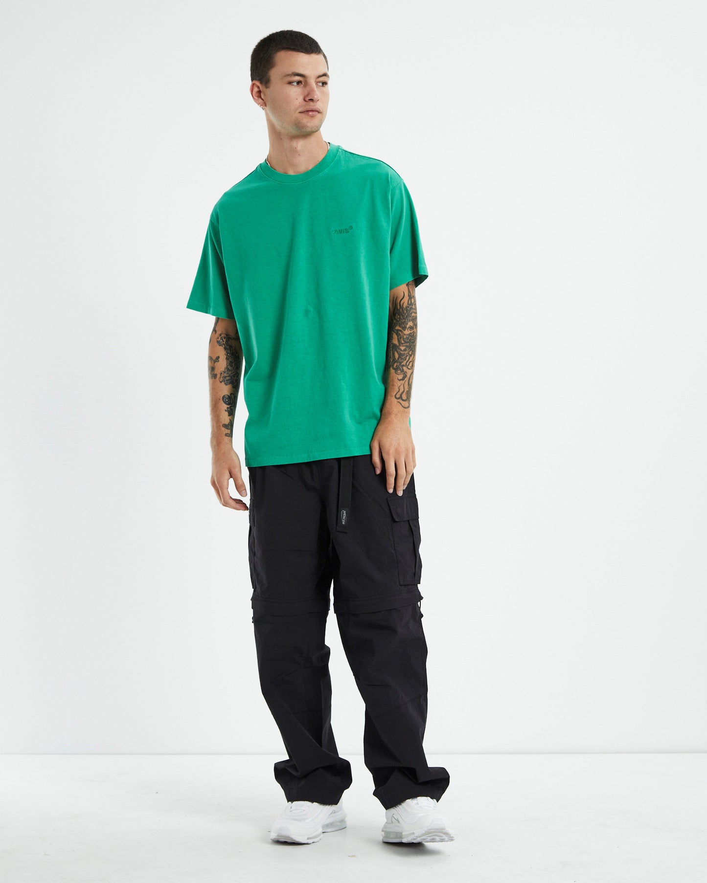 Red Tab Vintage T-Shirt Jelly Bean Garment Dye Green