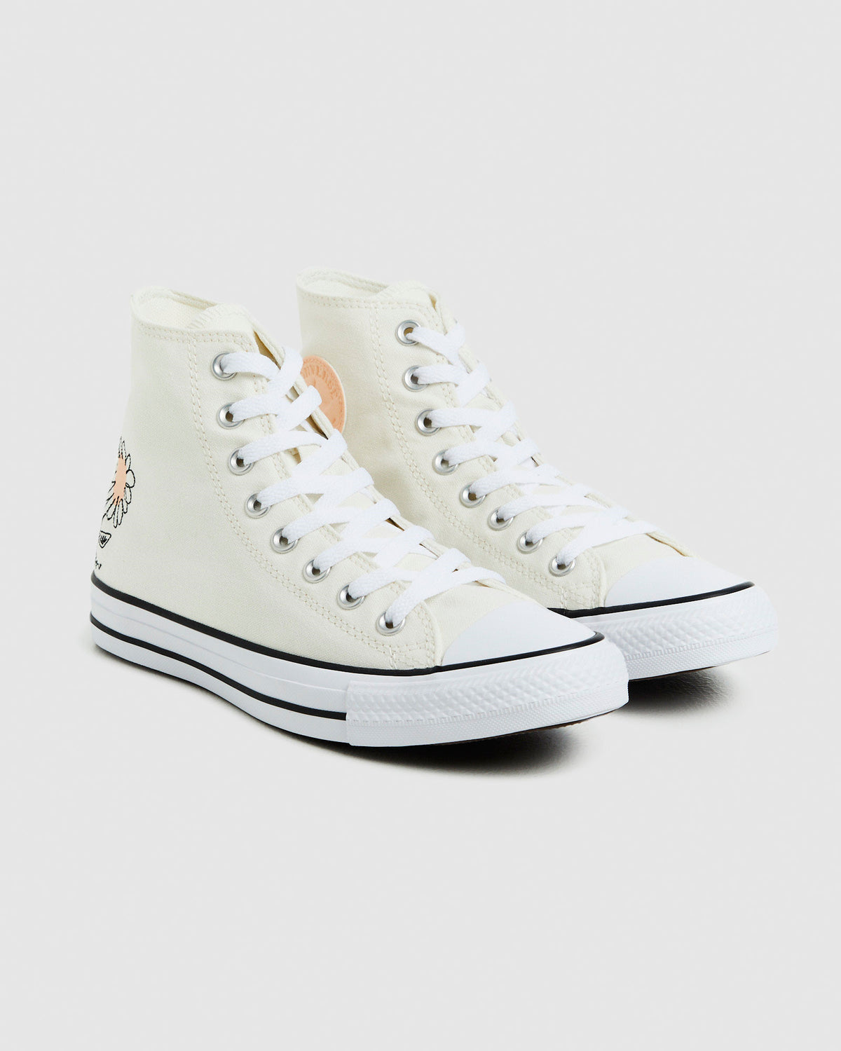 Chuck Taylor All Star Hi Top Sneakers Summer Florals White